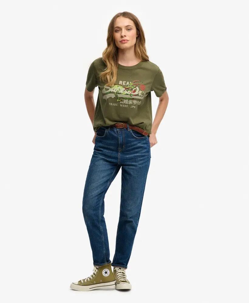 superdry T-shirt Tokyo Vintage Logo Relaxed – 100% algodão biológico, diamante 3/7