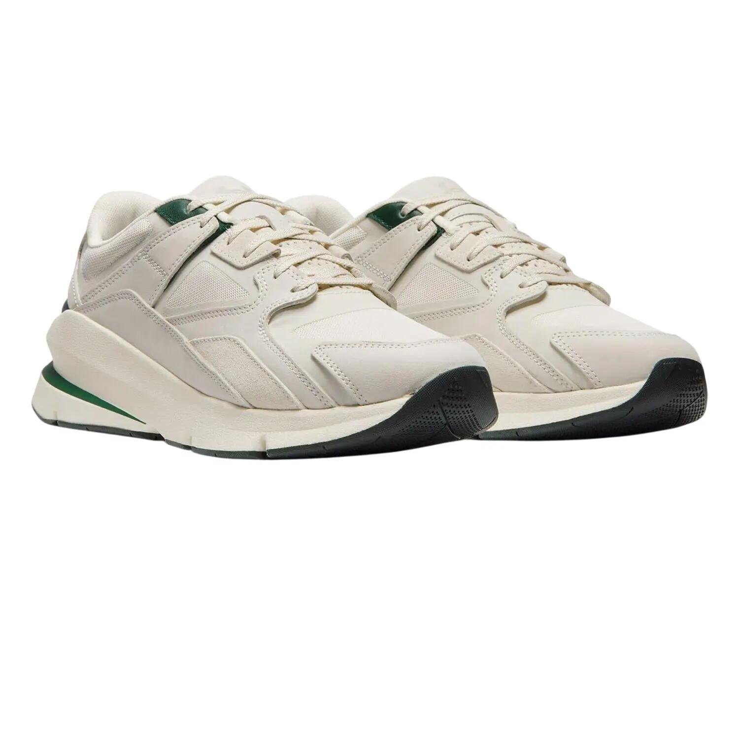 Womens/Ladies Forge 96 Leather Platform Trainers (White) 4/4