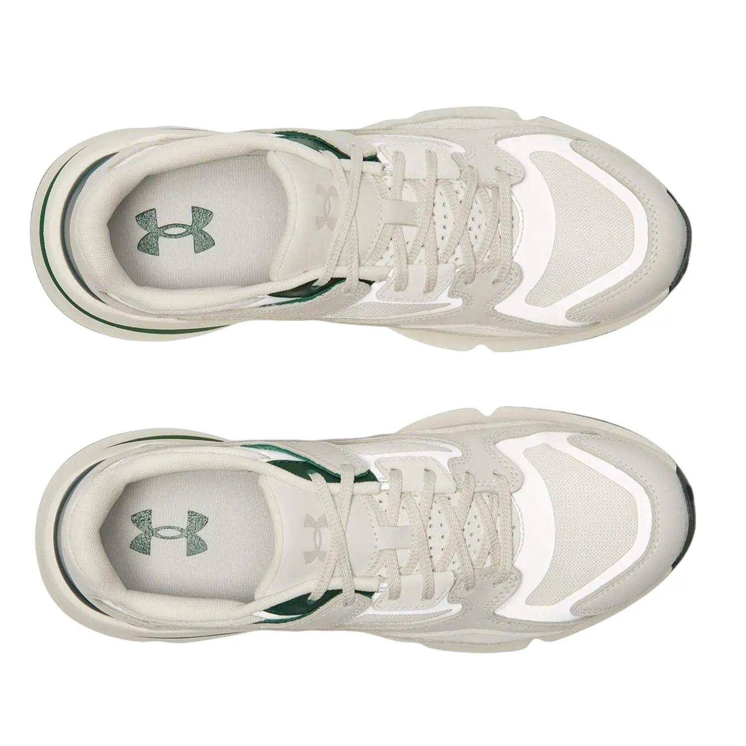 Womens/Ladies Forge 96 Leather Platform Trainers (White) 3/4
