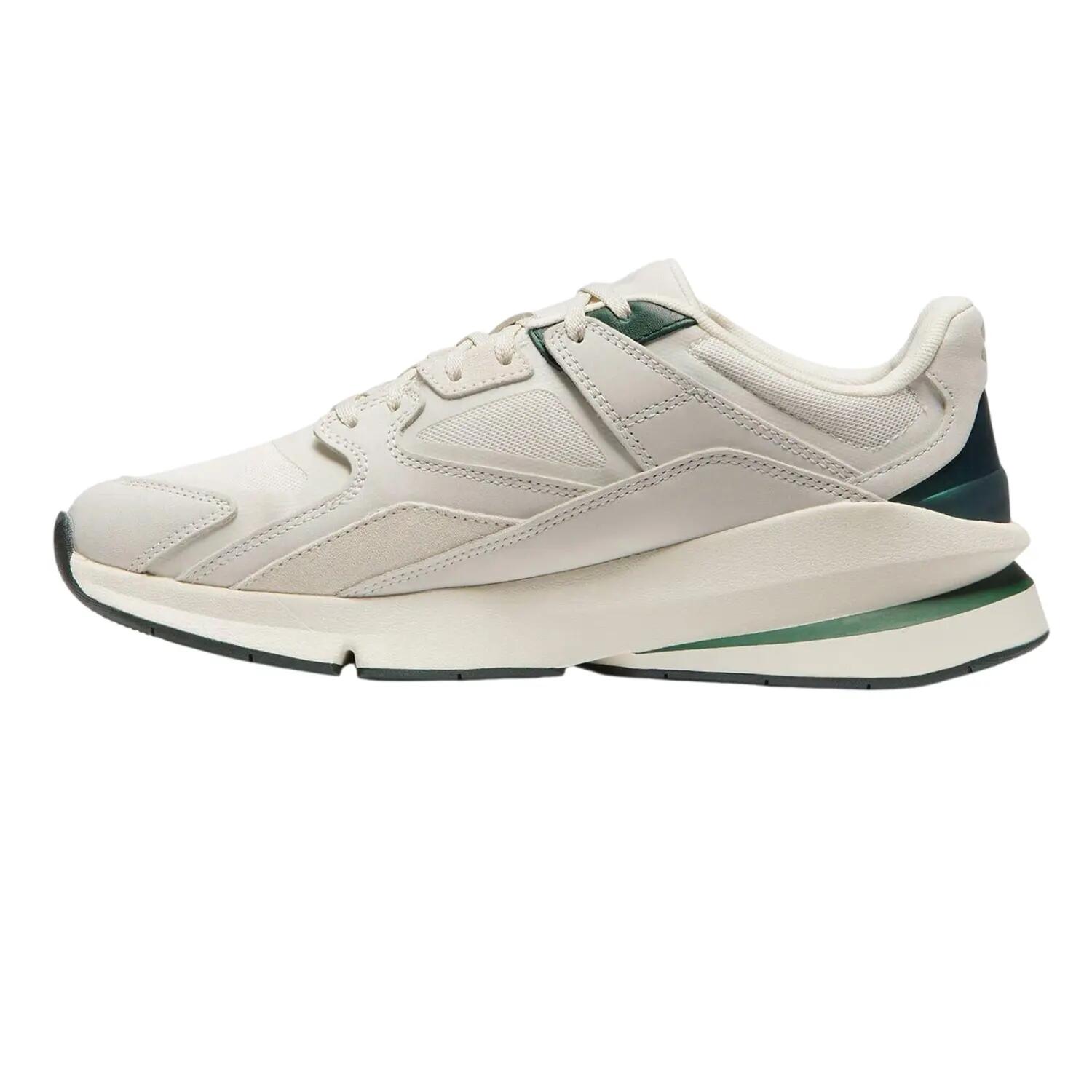 Womens/Ladies Forge 96 Leather Platform Trainers (White) 2/4