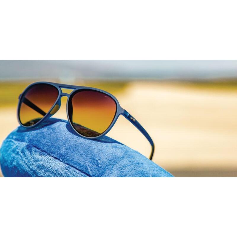 MG 運動跑步太陽眼鏡 – 深藍色 (黃鏡)