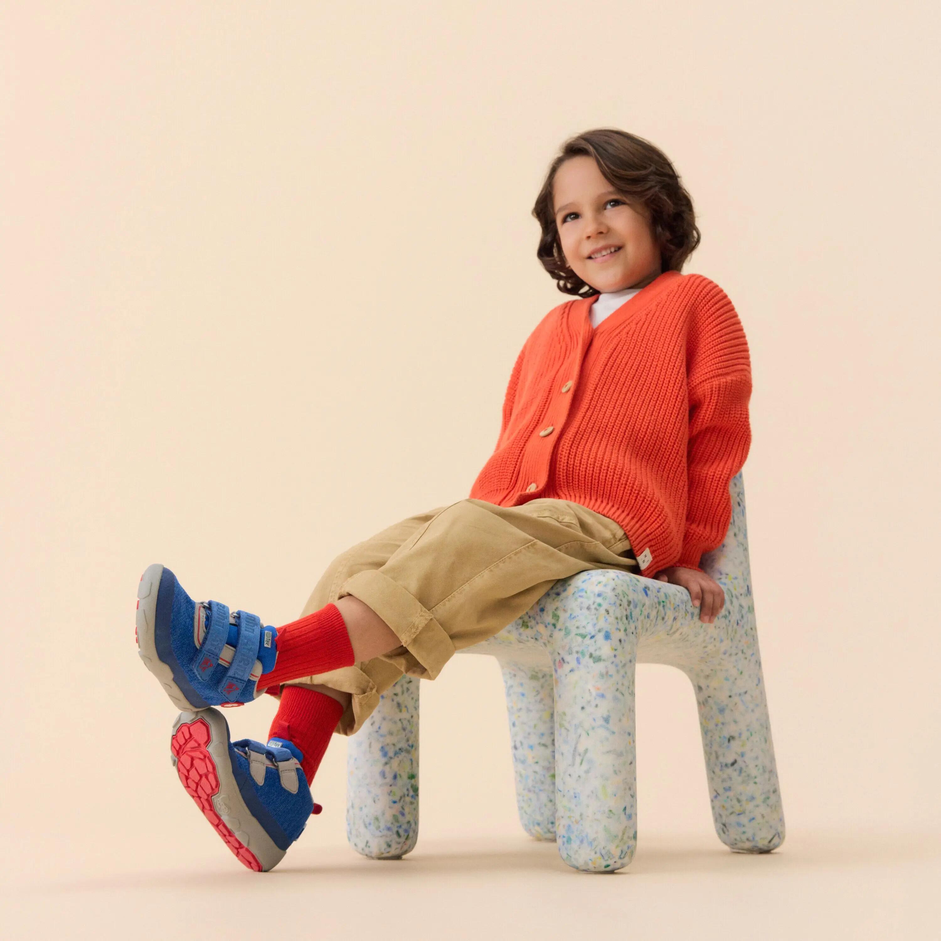 Chaussures - plein air - enfants - barefoot imperméables - happy whale - bleu 9/11
