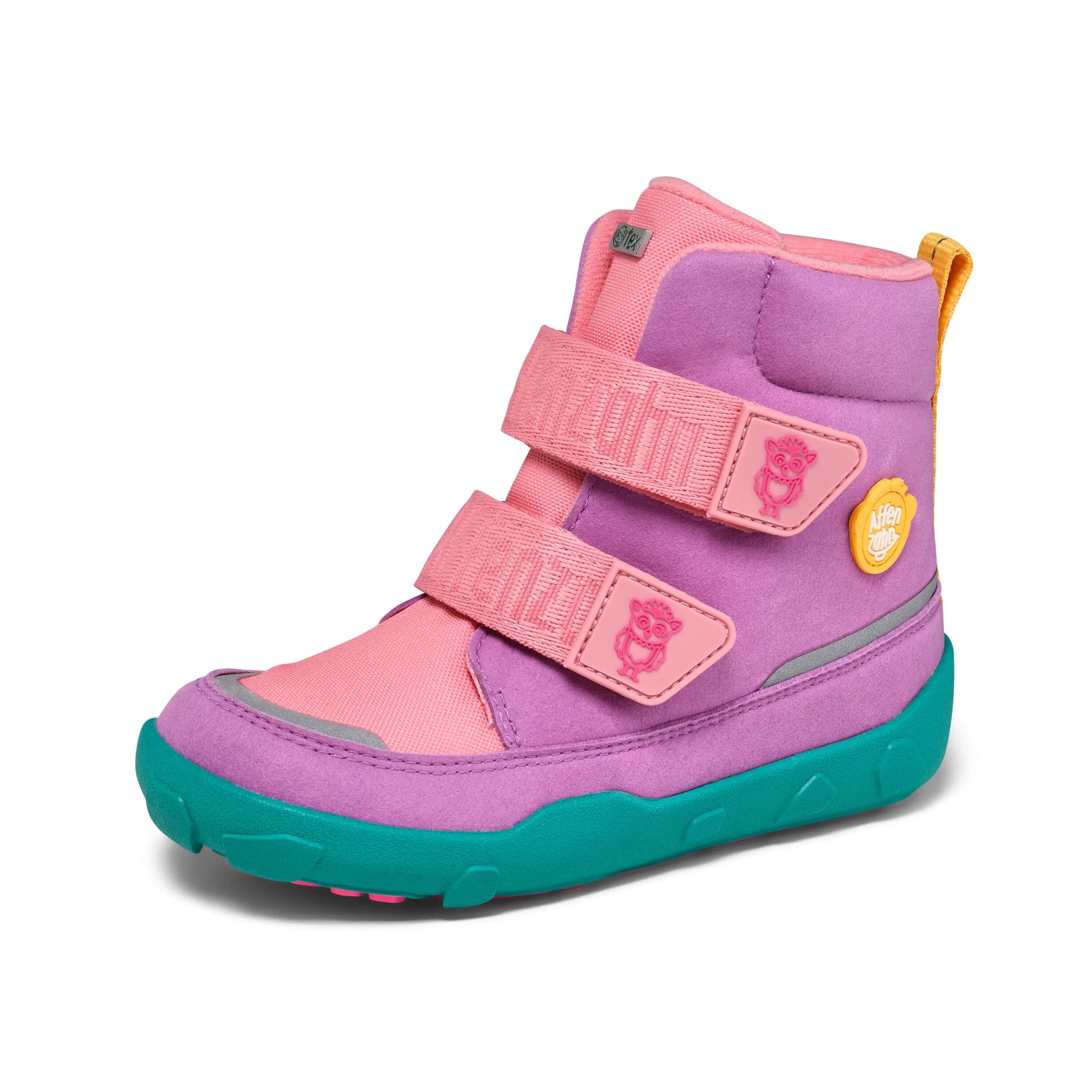 Botas barefoot de inverno - Comfy Owl - Vegan, impermeáveis - Rosa 9/9