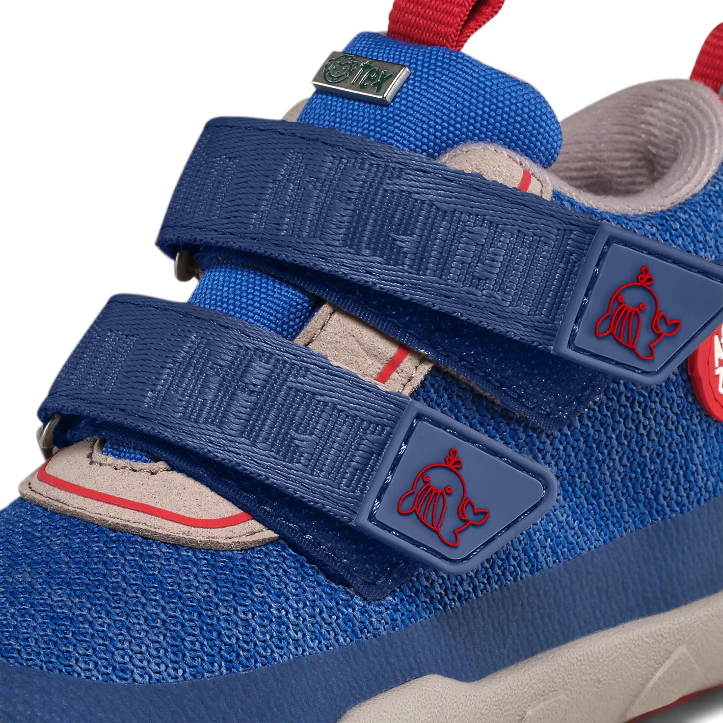 Chaussures - plein air - enfants - barefoot imperméables - happy whale - bleu 8/11