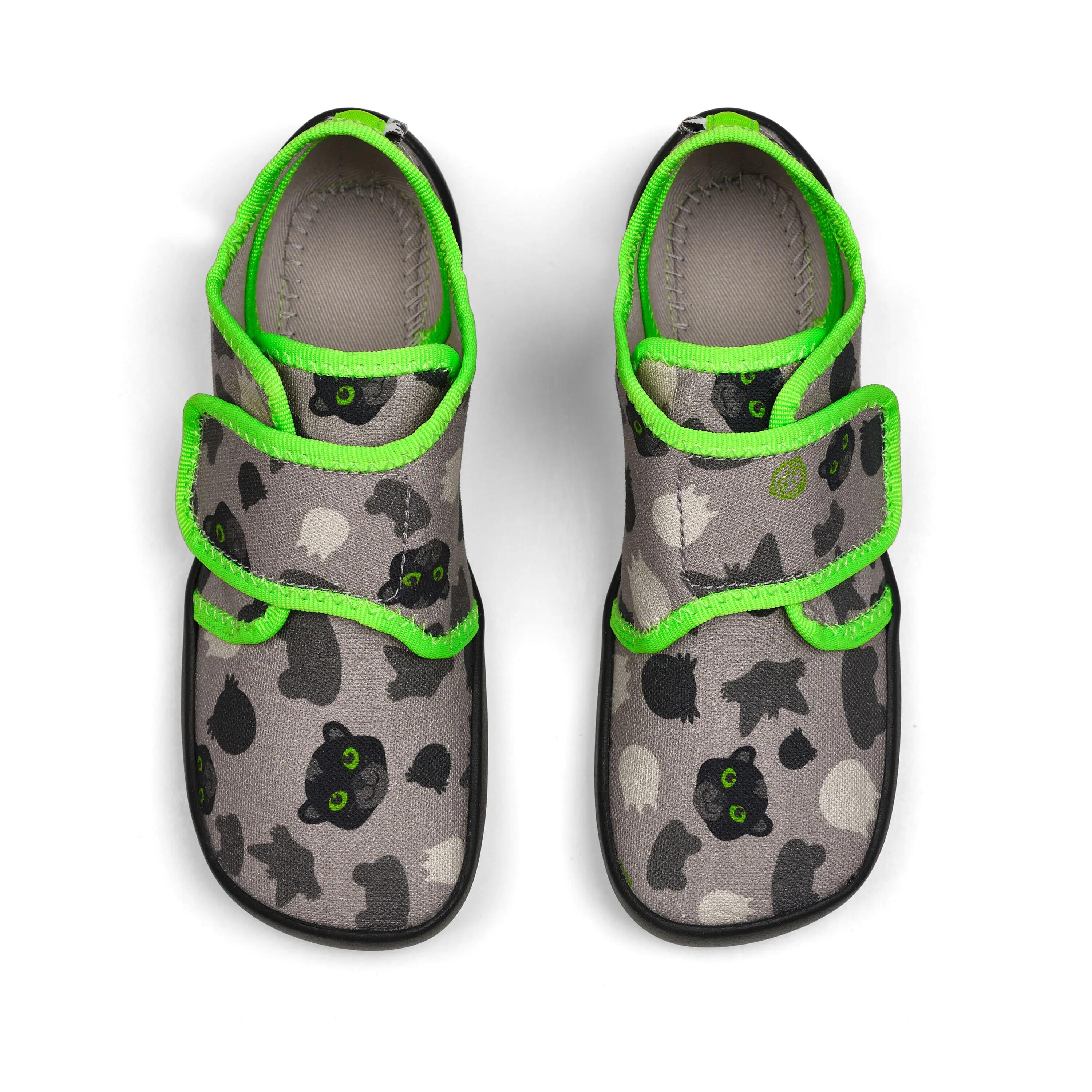 Pantufas - Crianças - Barefoot, respiráveis - Movy Panther - Cinzento 5/8