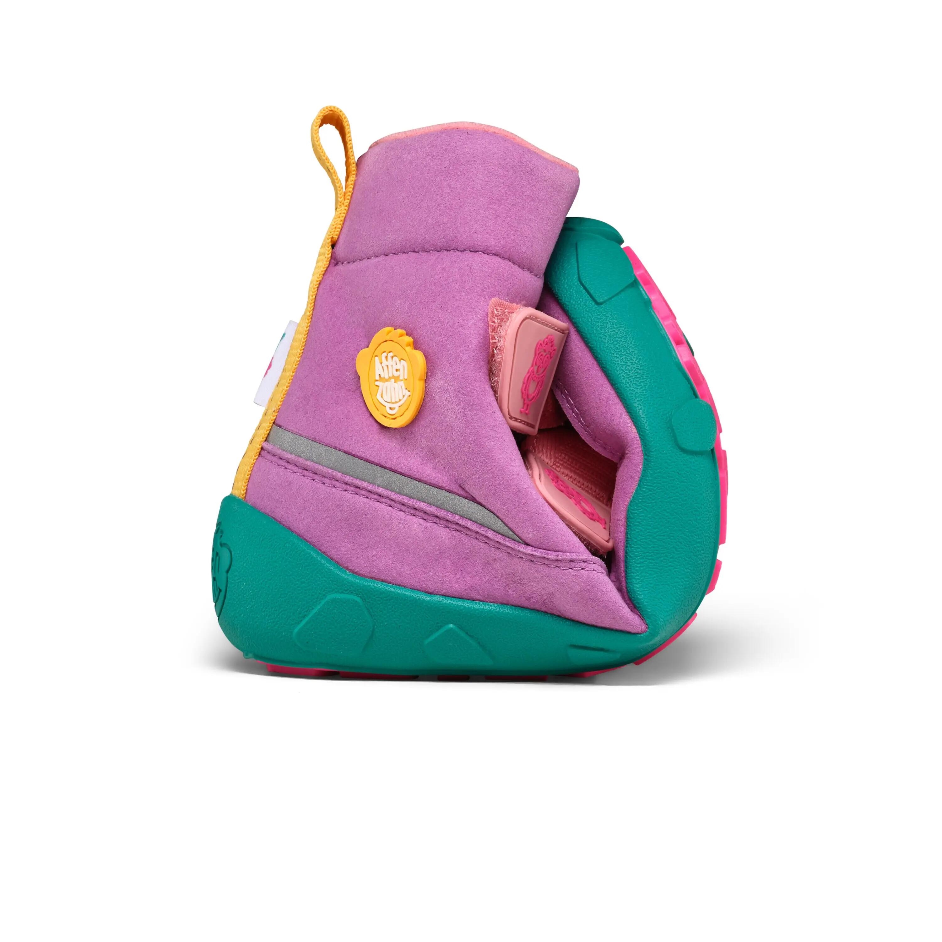 Botas barefoot de inverno - Comfy Owl - Vegan, impermeáveis - Rosa 7/9