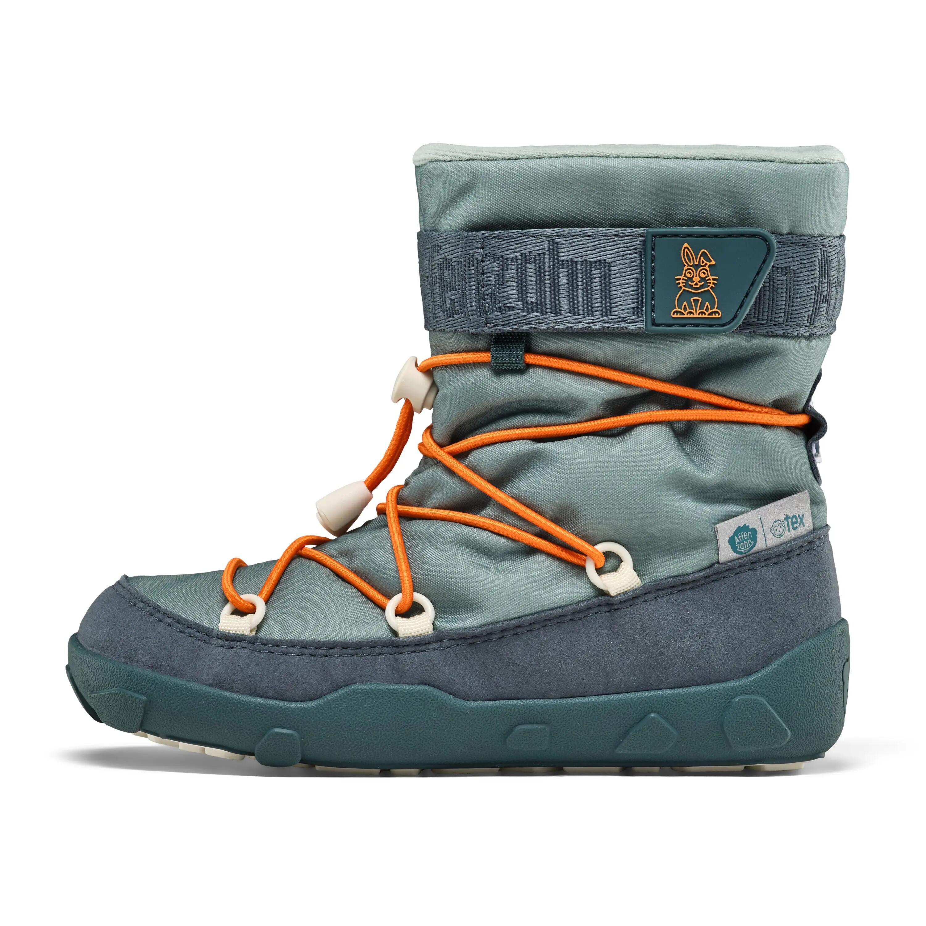 Botas de neve - Crianças - Veganas impermeáveis - Snowy Rabbit - Verde 4/9