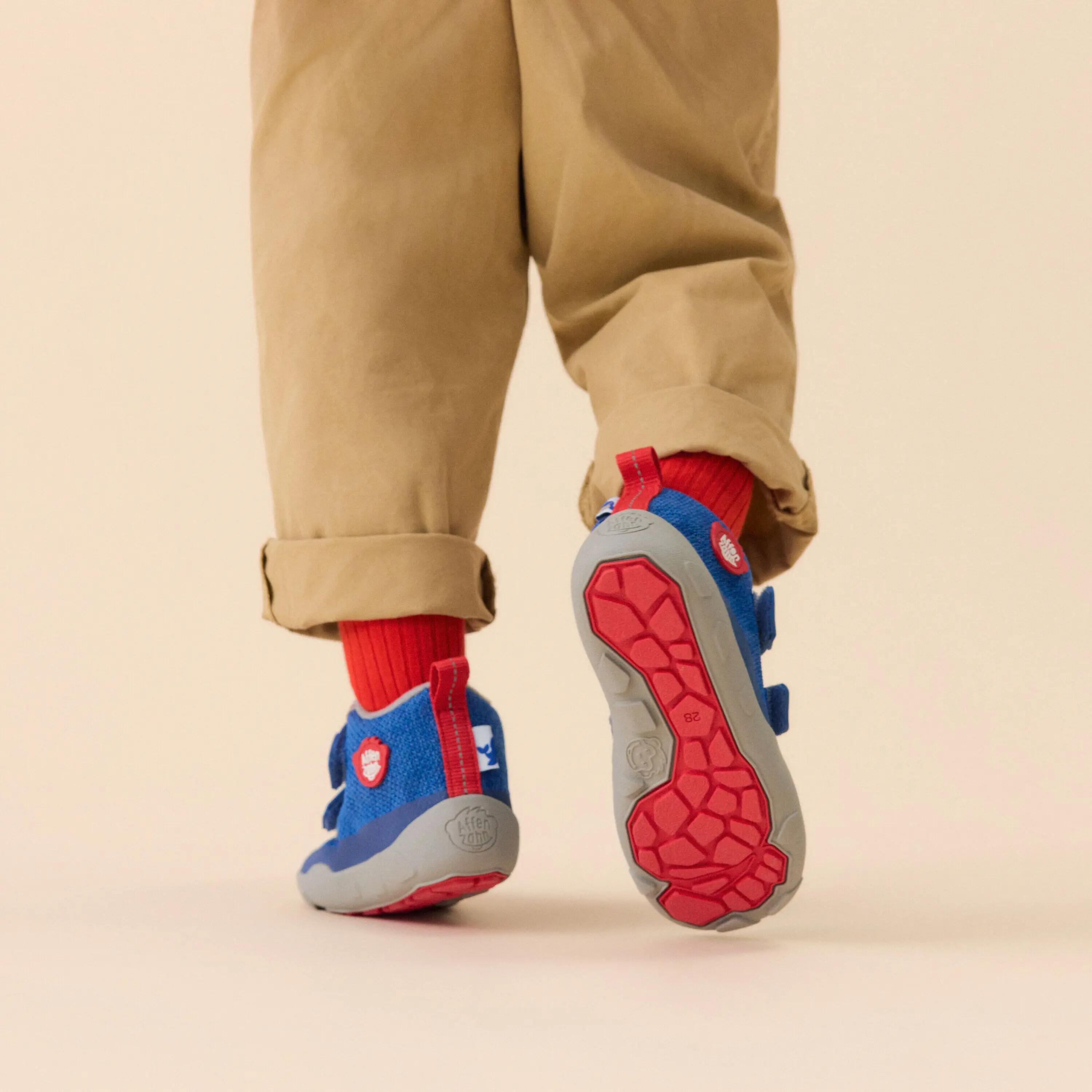Chaussures - plein air - enfants - barefoot imperméables - happy whale - bleu 11/11