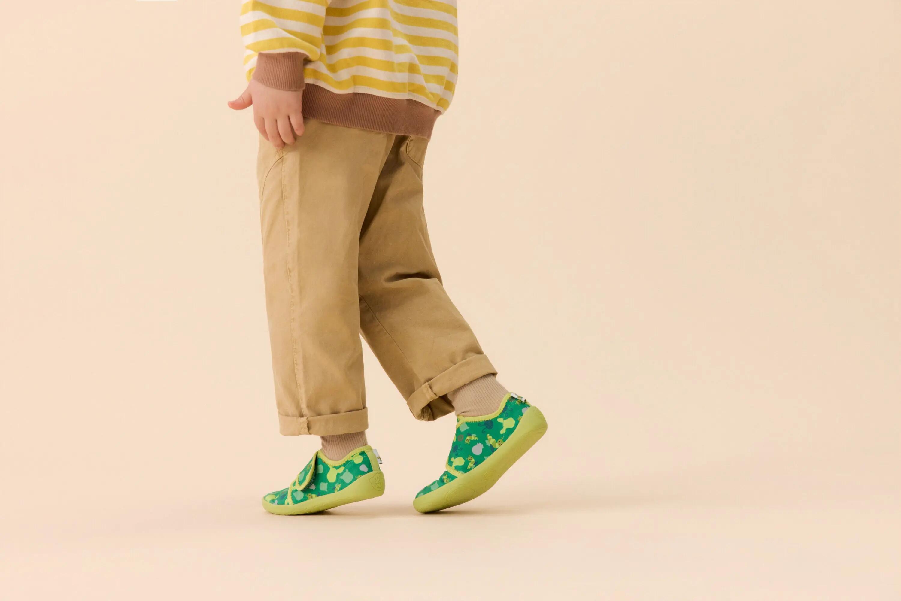 Chaussons barefoot - enfants - movy caterpillar - vert 12/12