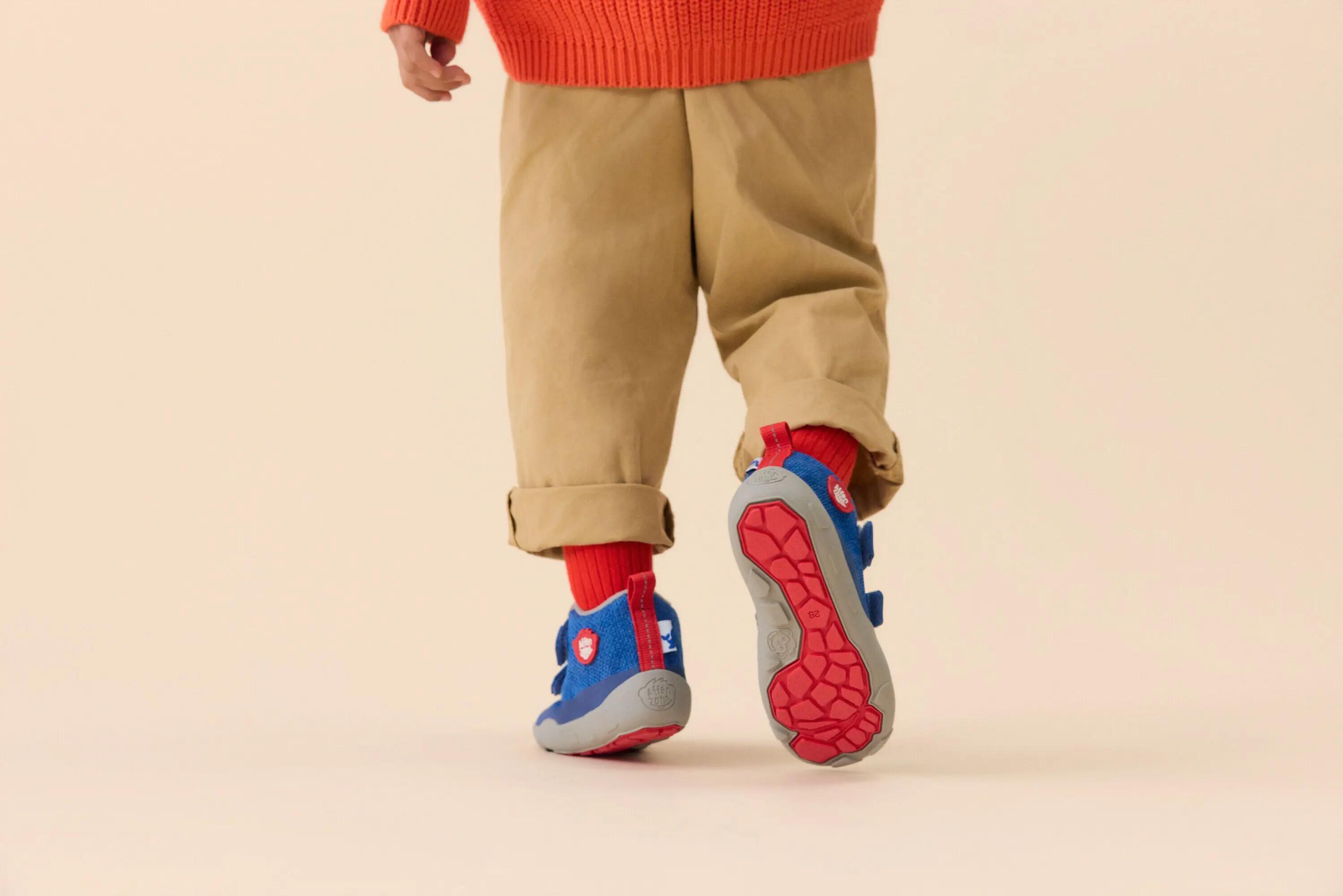 Chaussures - plein air - enfants - barefoot imperméables - happy whale - bleu 10/11