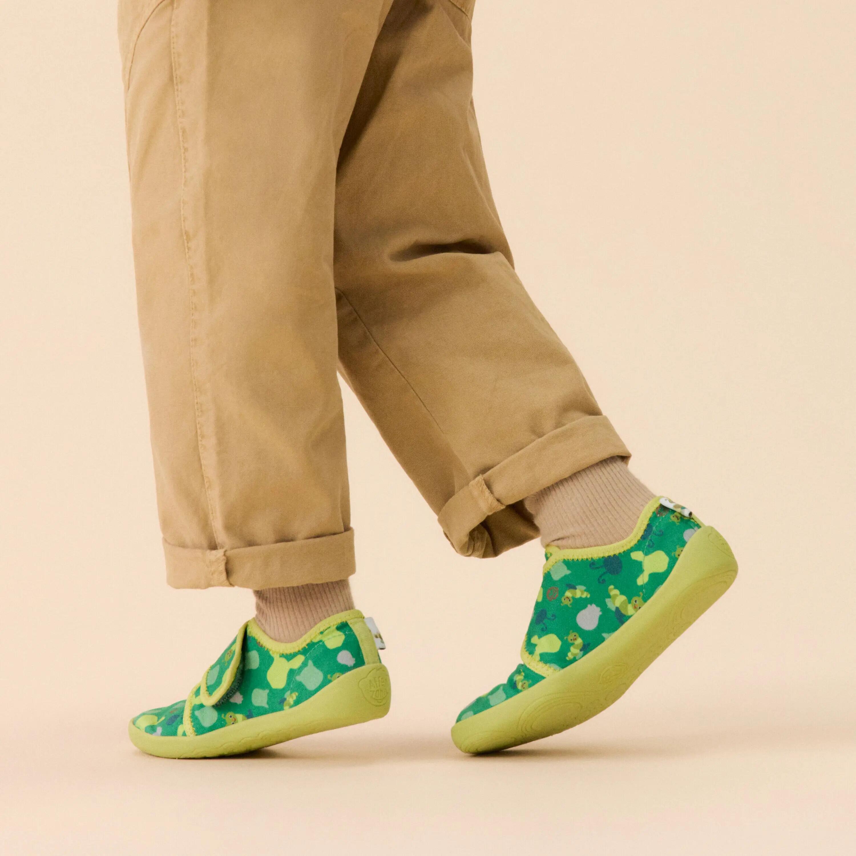 Chaussons barefoot - enfants - movy caterpillar - vert 11/12