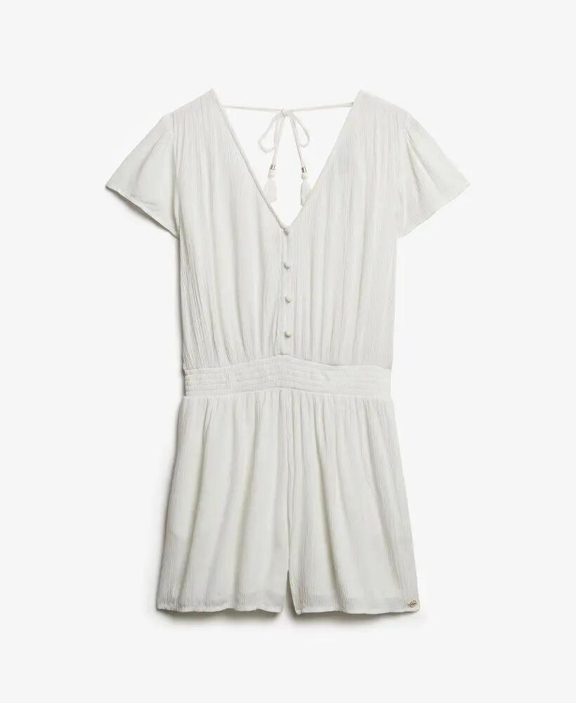 superdry Ss Printed Playsuit Tuta corta in viscosa 100% 6/6