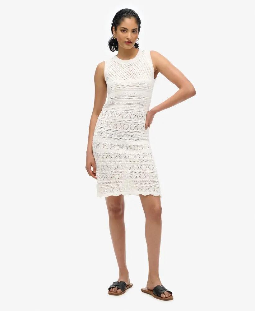 superdry Vestido Mini Crochet em Algodão Orgânico 2/7