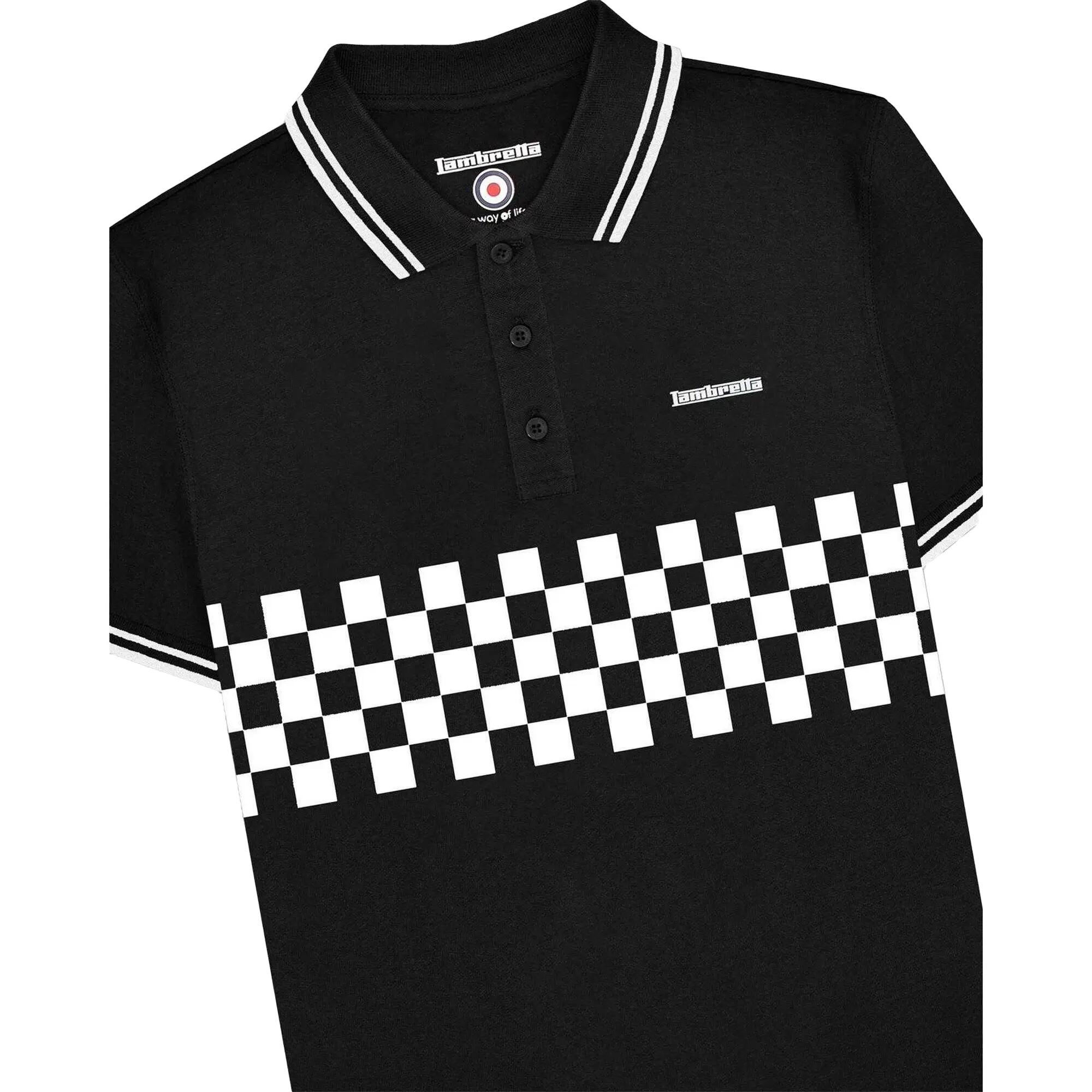 Poloshirt für Herren Schwarz 3/4