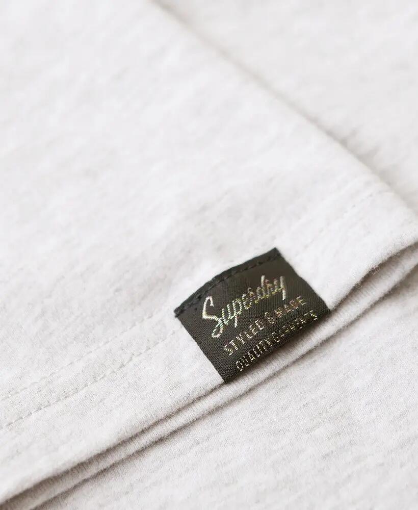 superdry T-shirt Rainbow Logo Relaxed Fit - Glacier Grey Marl 4/7
