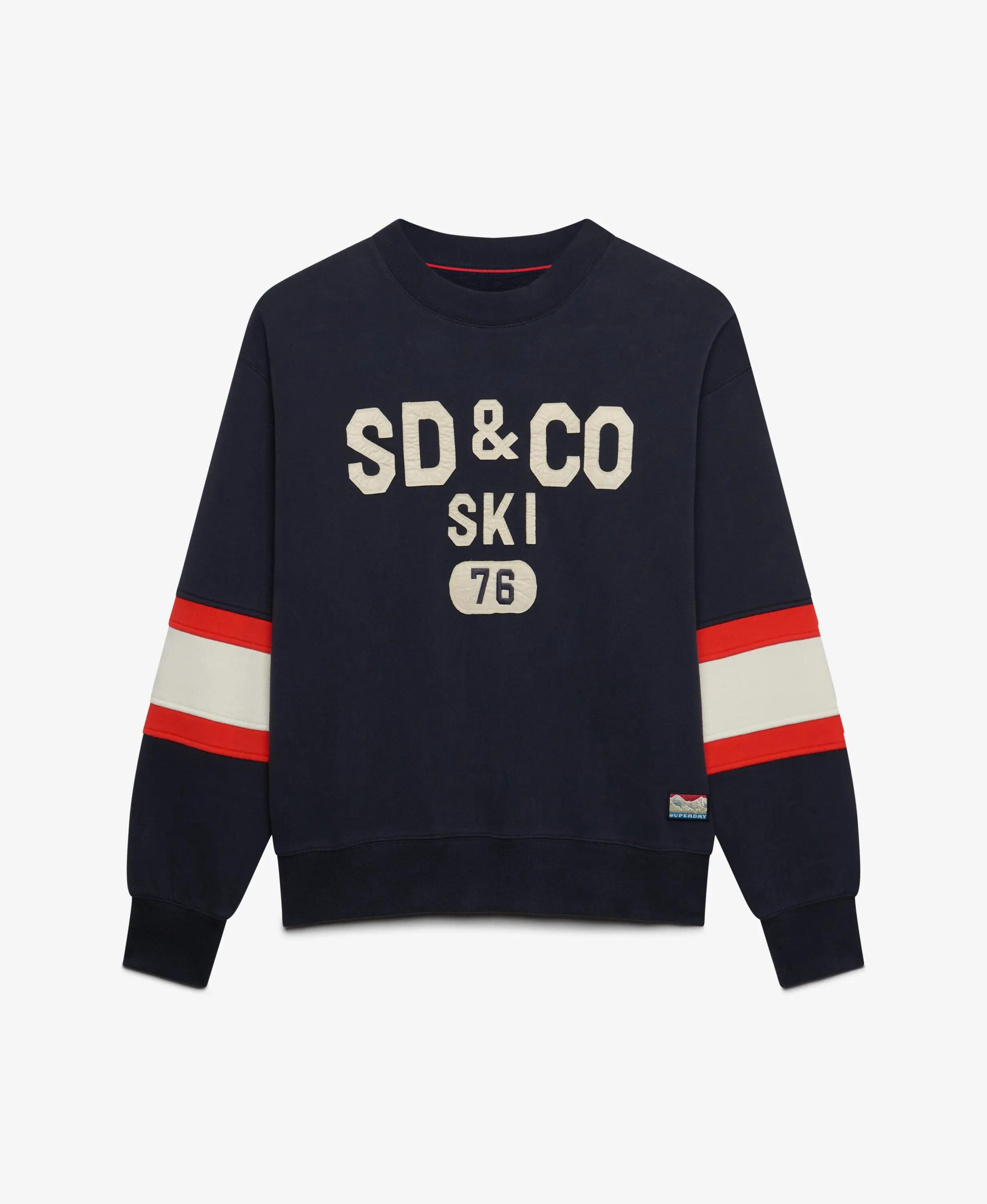 superdry Sweatshirt Aspen Athletics Preppy Ski em algodão e poliéster reciclado 7/7