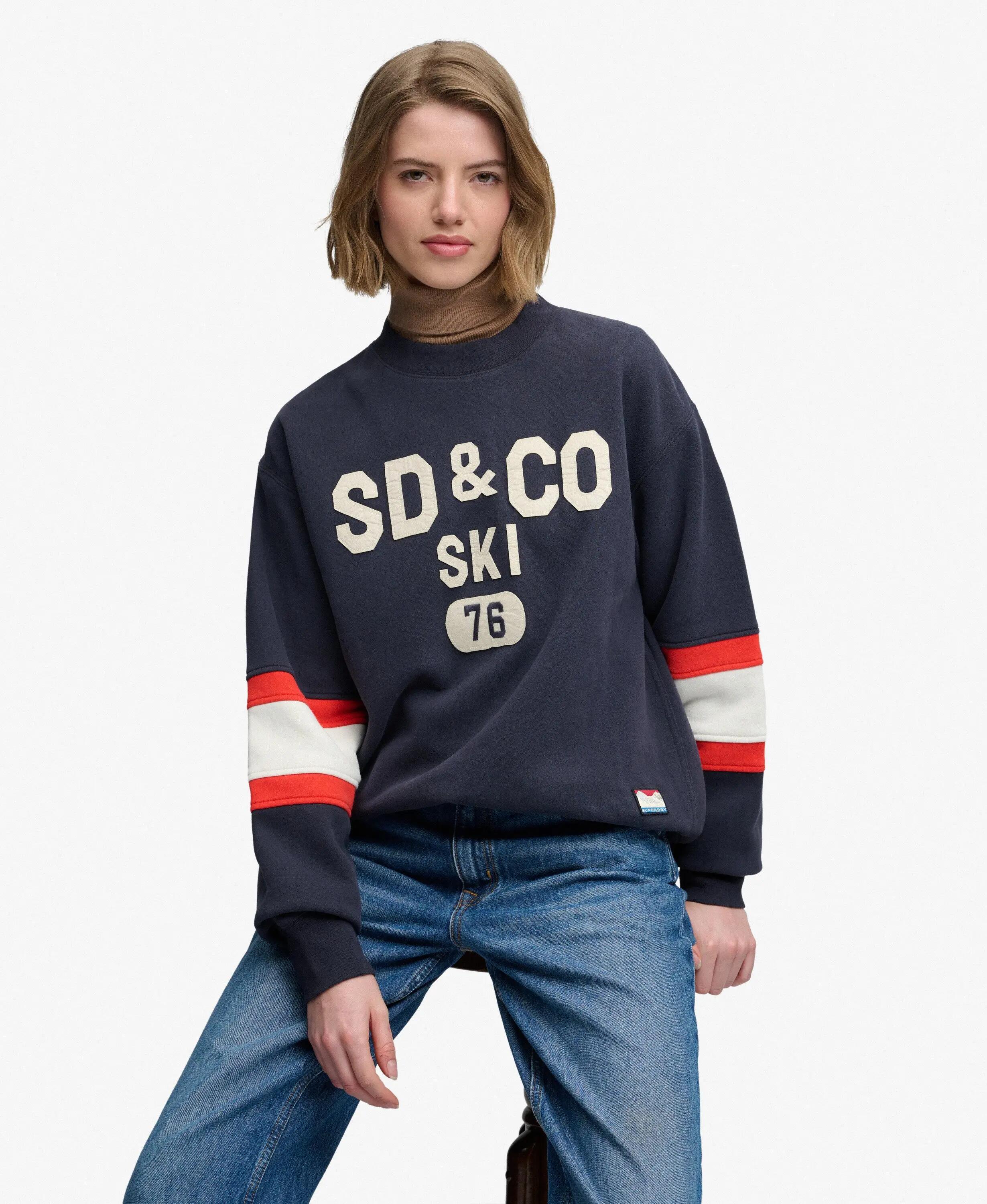 superdry Sweatshirt Aspen Athletics Preppy Ski em algodão e poliéster reciclado 3/7