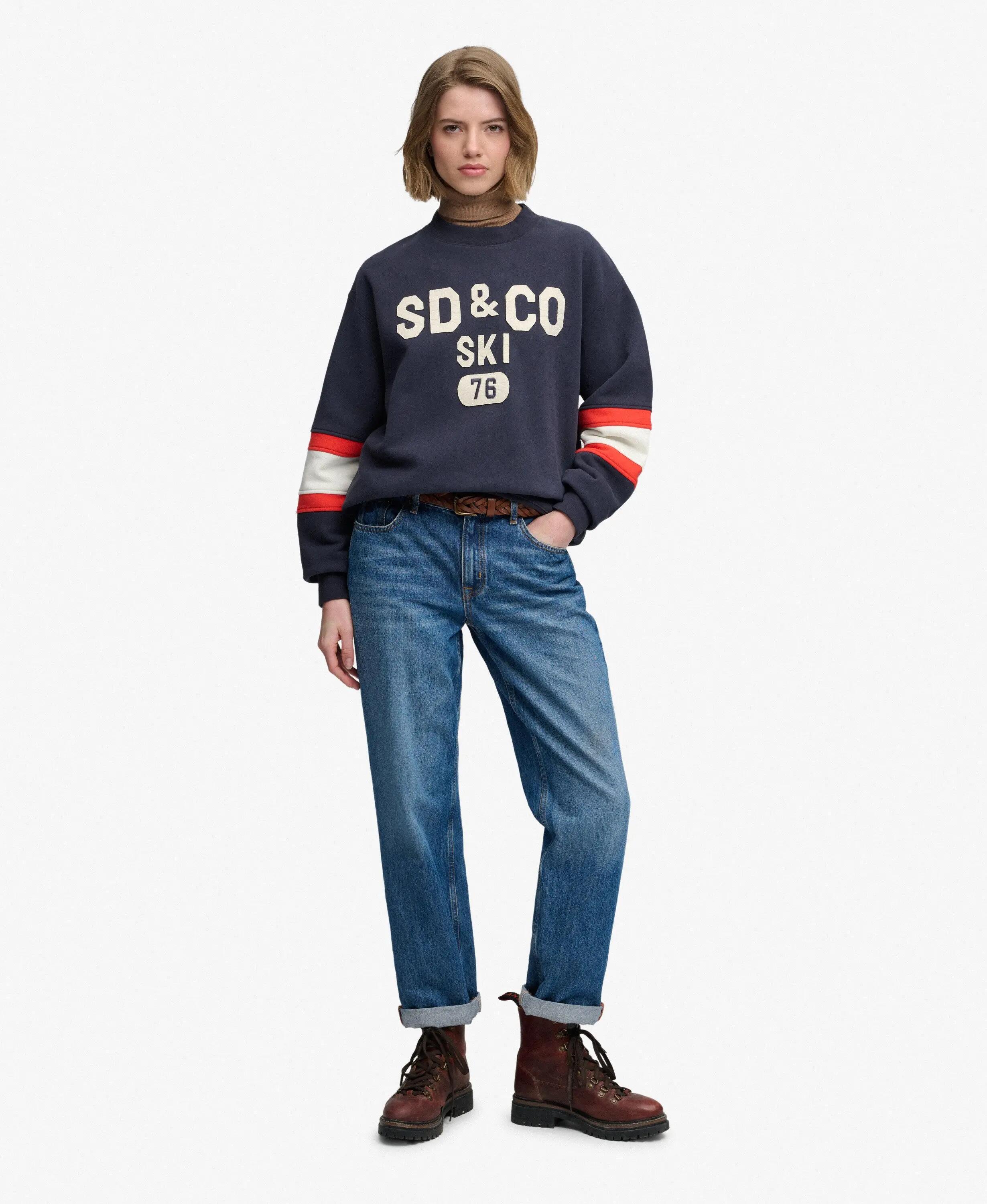 superdry Sweatshirt Aspen Athletics Preppy Ski em algodão e poliéster reciclado 2/7