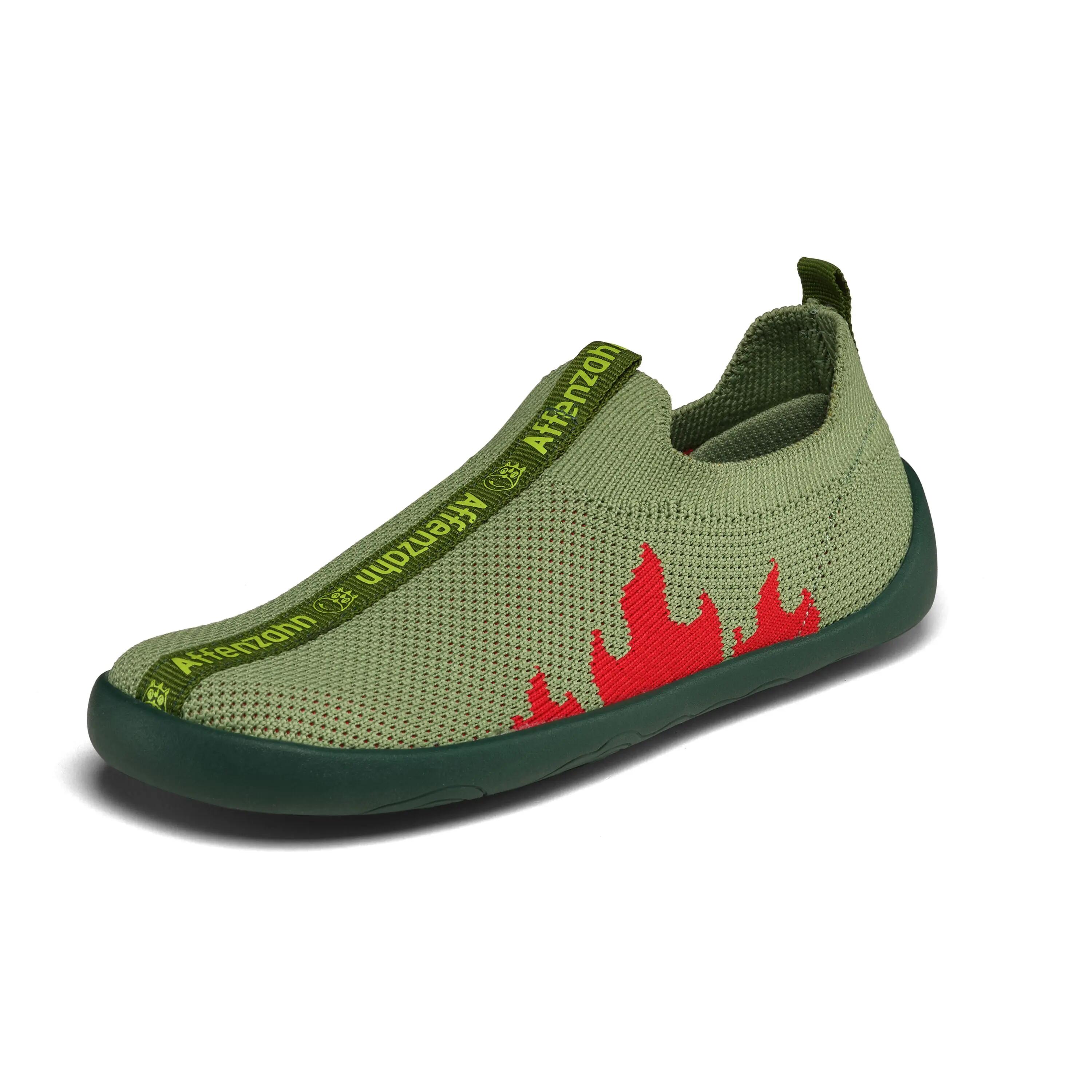 Pantufas barefoot leves - conforto tipo meia - Flinky Dragon - verde 8/8