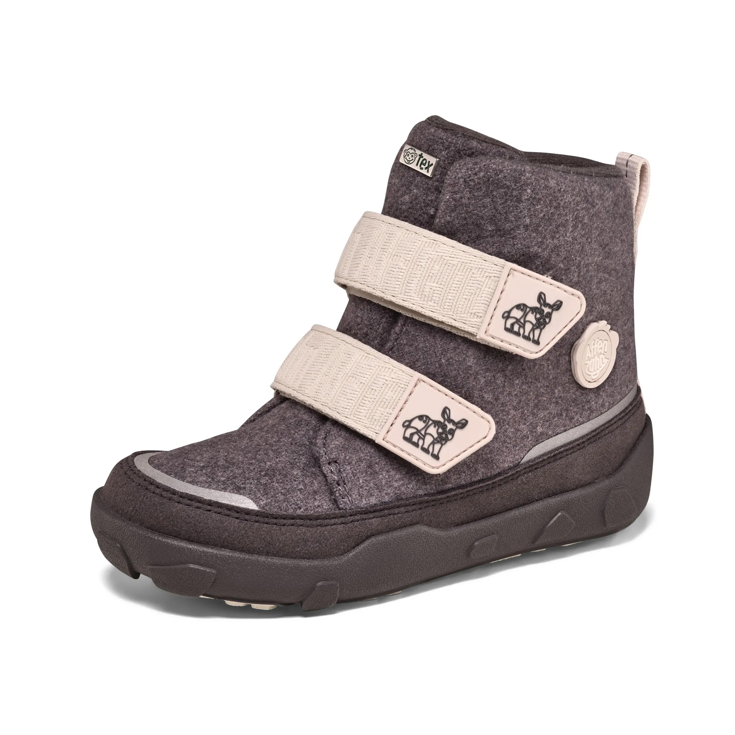 bottes barefoot hiver - enfants - chaudes et imperméables - comfy rhino - gris 9/9