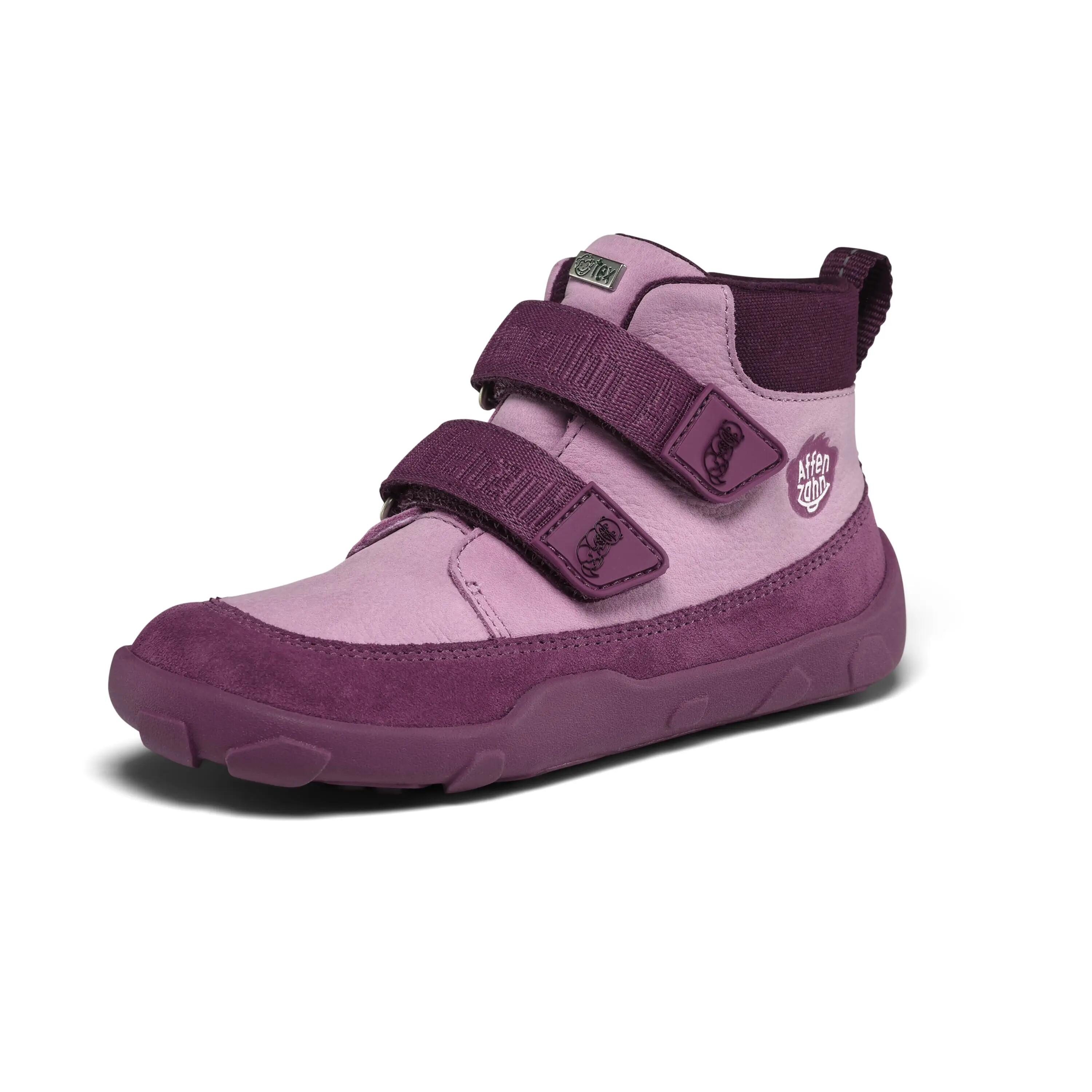 Botas barefoot impermeáveis - crianças - Friendy Otter - roxo 9/13