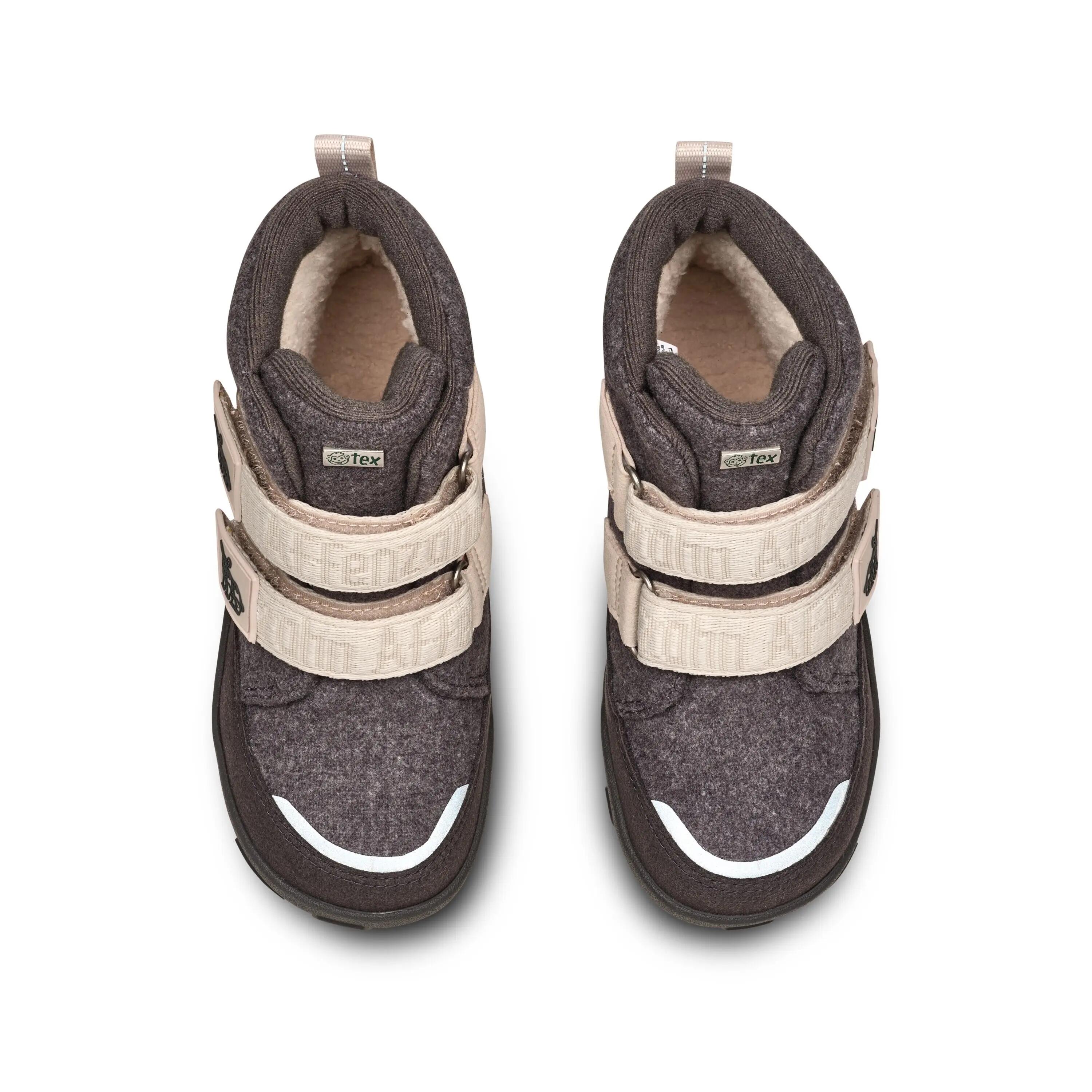 bottes barefoot hiver - enfants - chaudes et imperméables - comfy rhino - gris 5/9