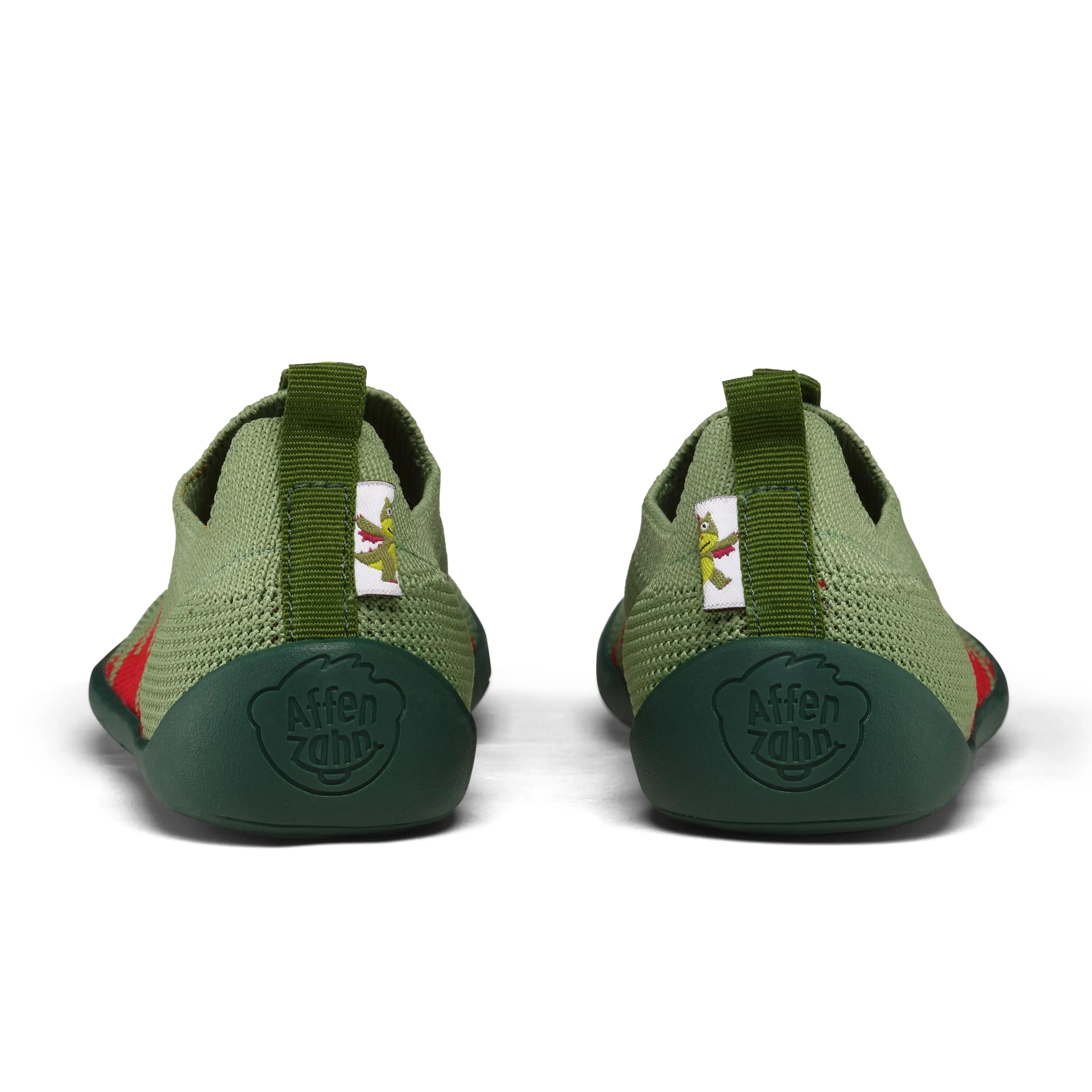Pantufas barefoot leves - conforto tipo meia - Flinky Dragon - verde 2/8