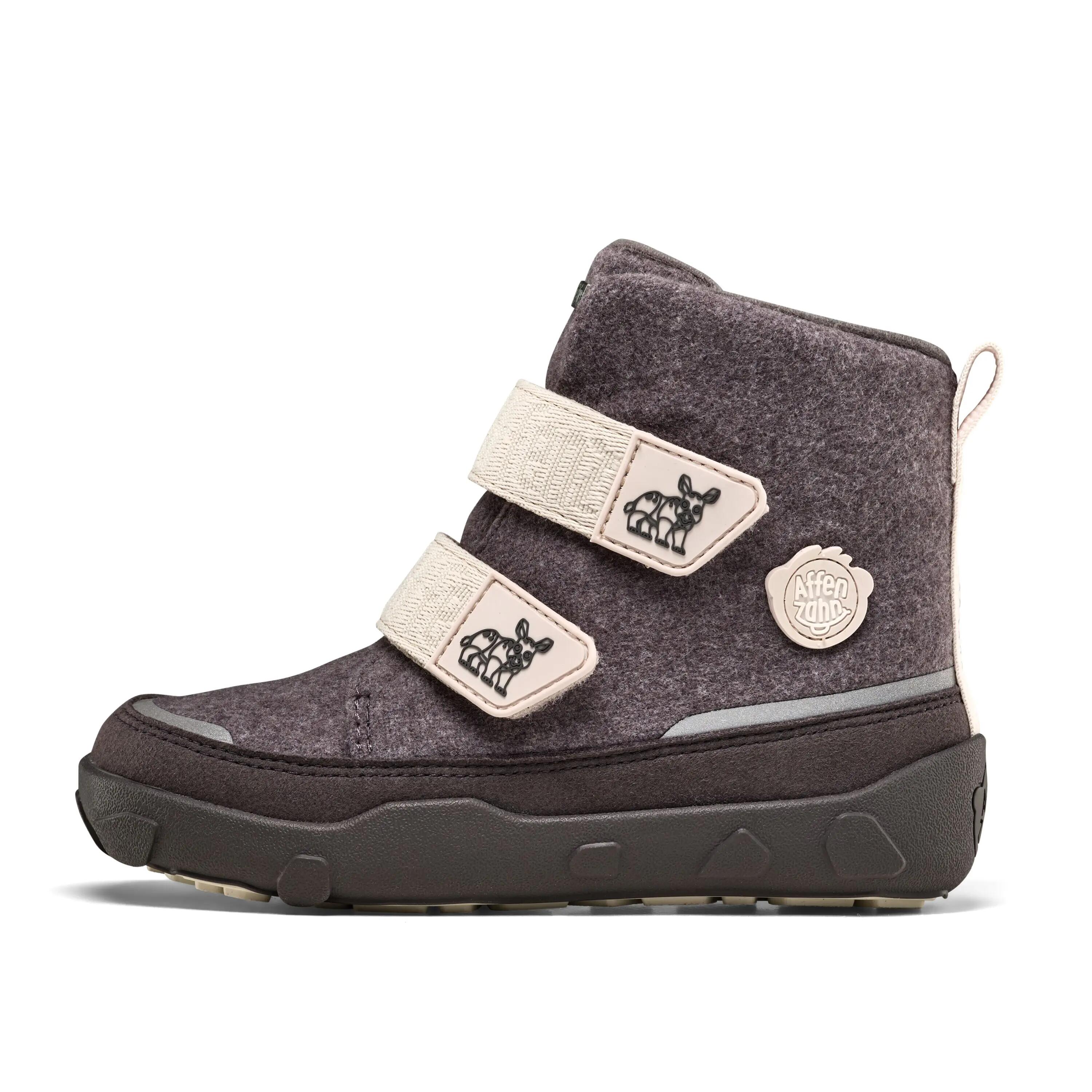 bottes barefoot hiver - enfants - chaudes et imperméables - comfy rhino - gris 4/9