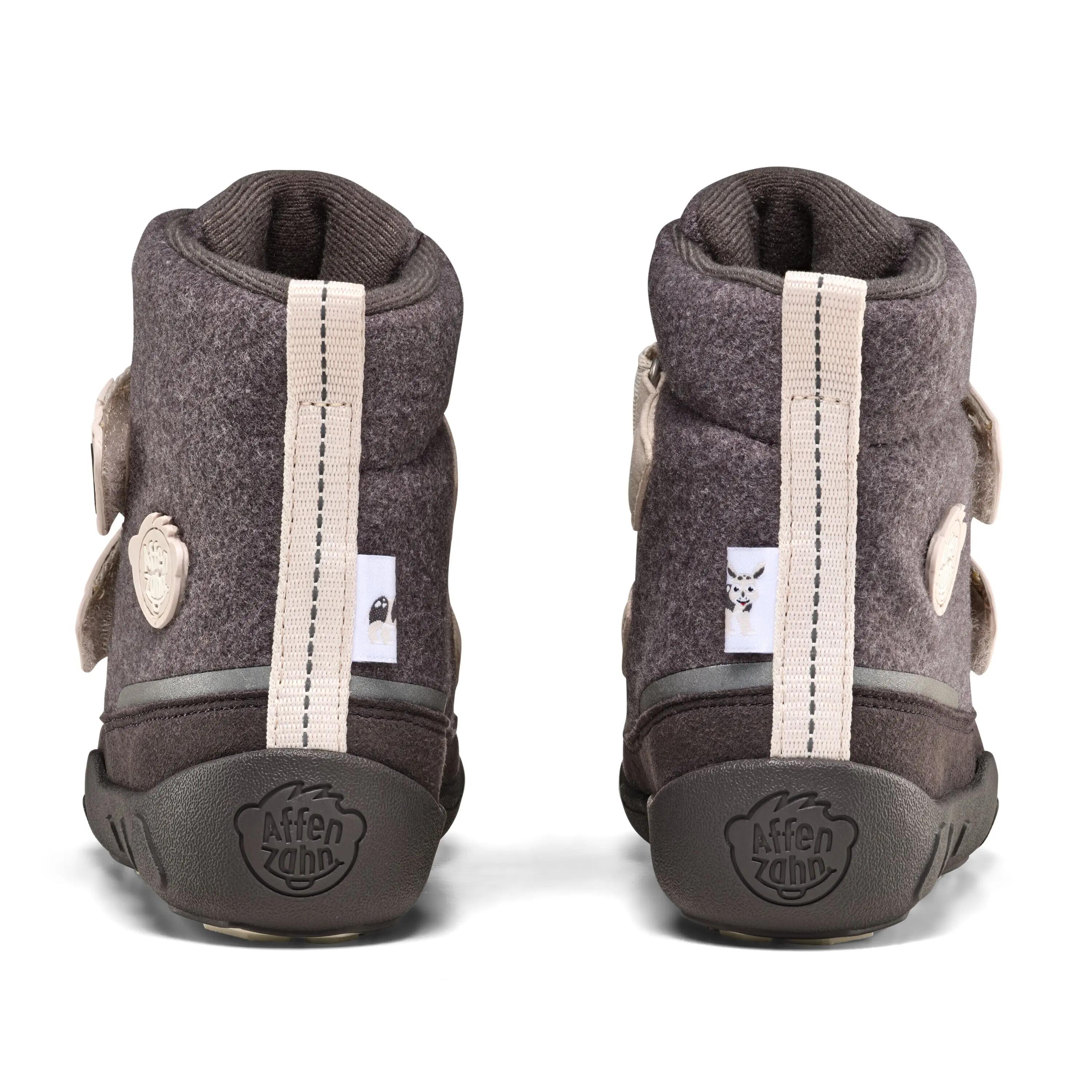 bottes barefoot hiver - enfants - chaudes et imperméables - comfy rhino - gris 2/9