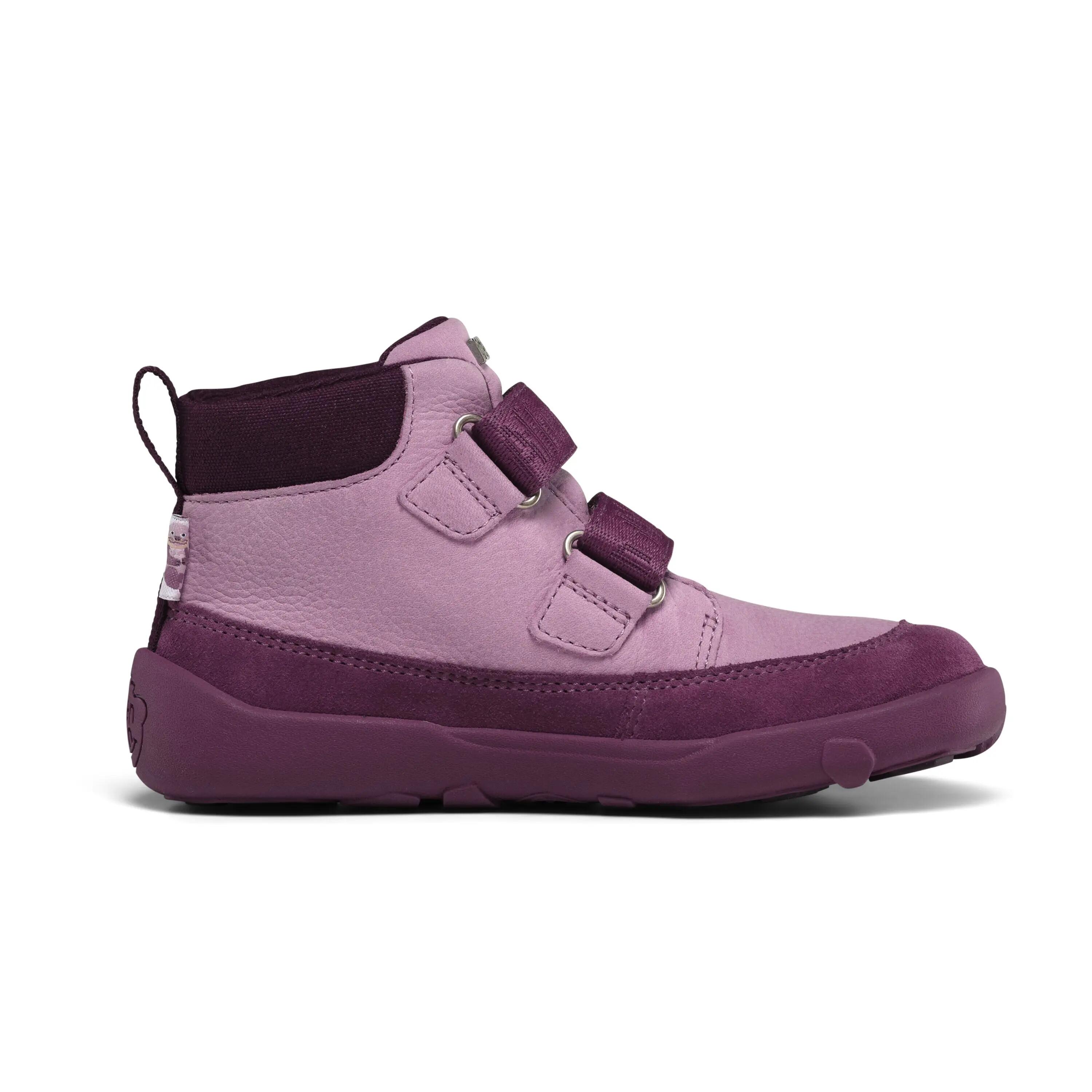Botas barefoot impermeáveis - crianças - Friendy Otter - roxo 3/13