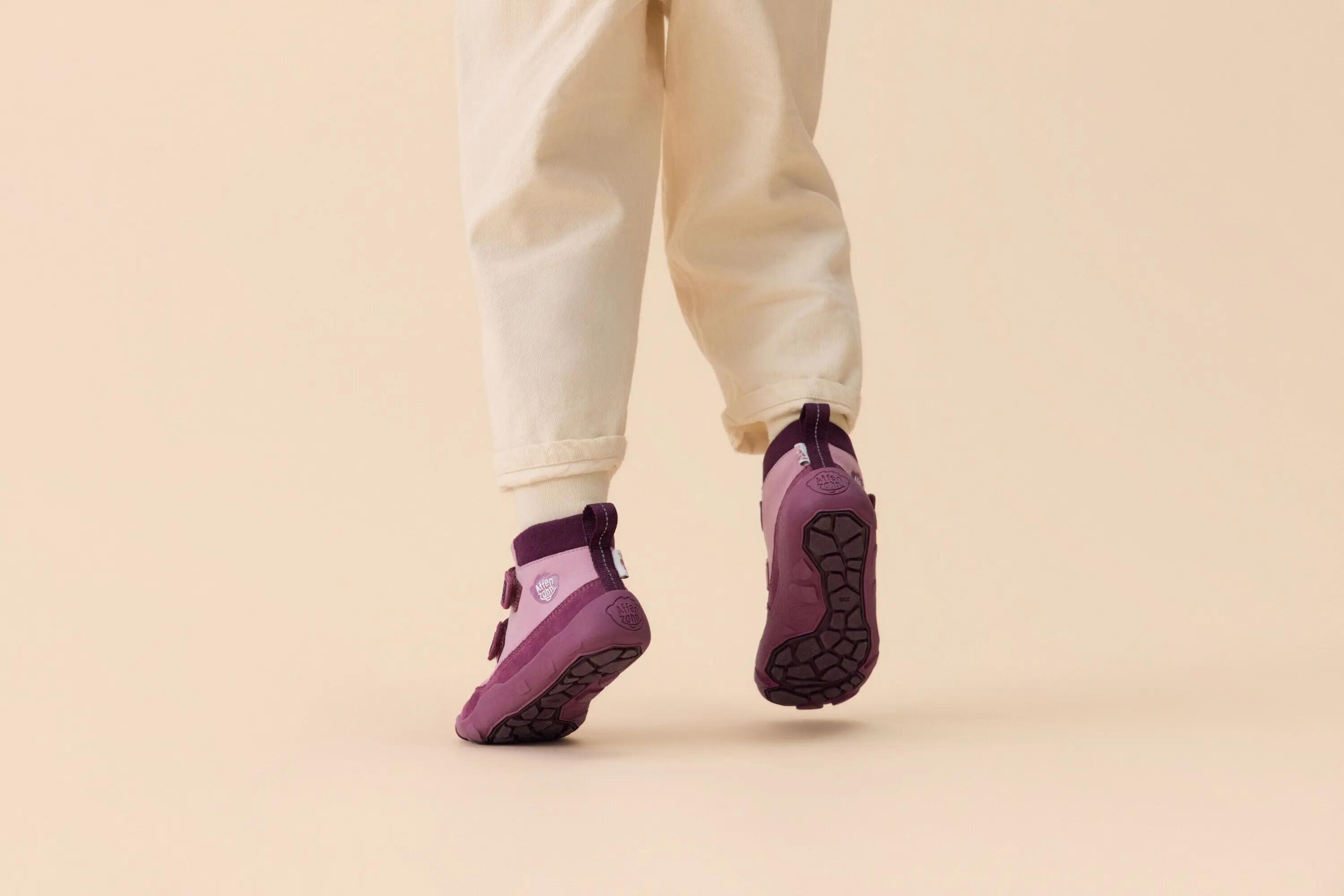 Botas barefoot impermeáveis - crianças - Friendy Otter - roxo 13/13