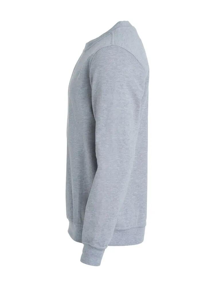 clique Basic Roundneck Junior felpa girocollo grigio mélange 3/4