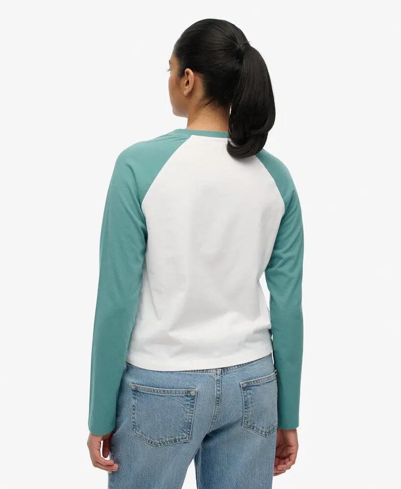 superdry Essential Logo Long Sleeve Baseball Top en coton 5/6