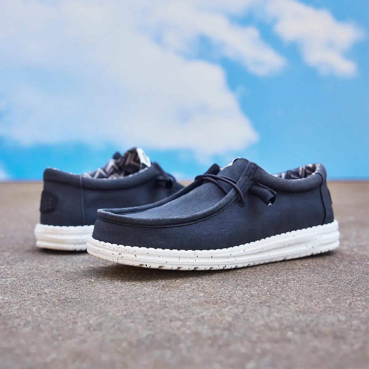 HeyDude Męskie Mokasyny Wally Stretch Canvas 3/6