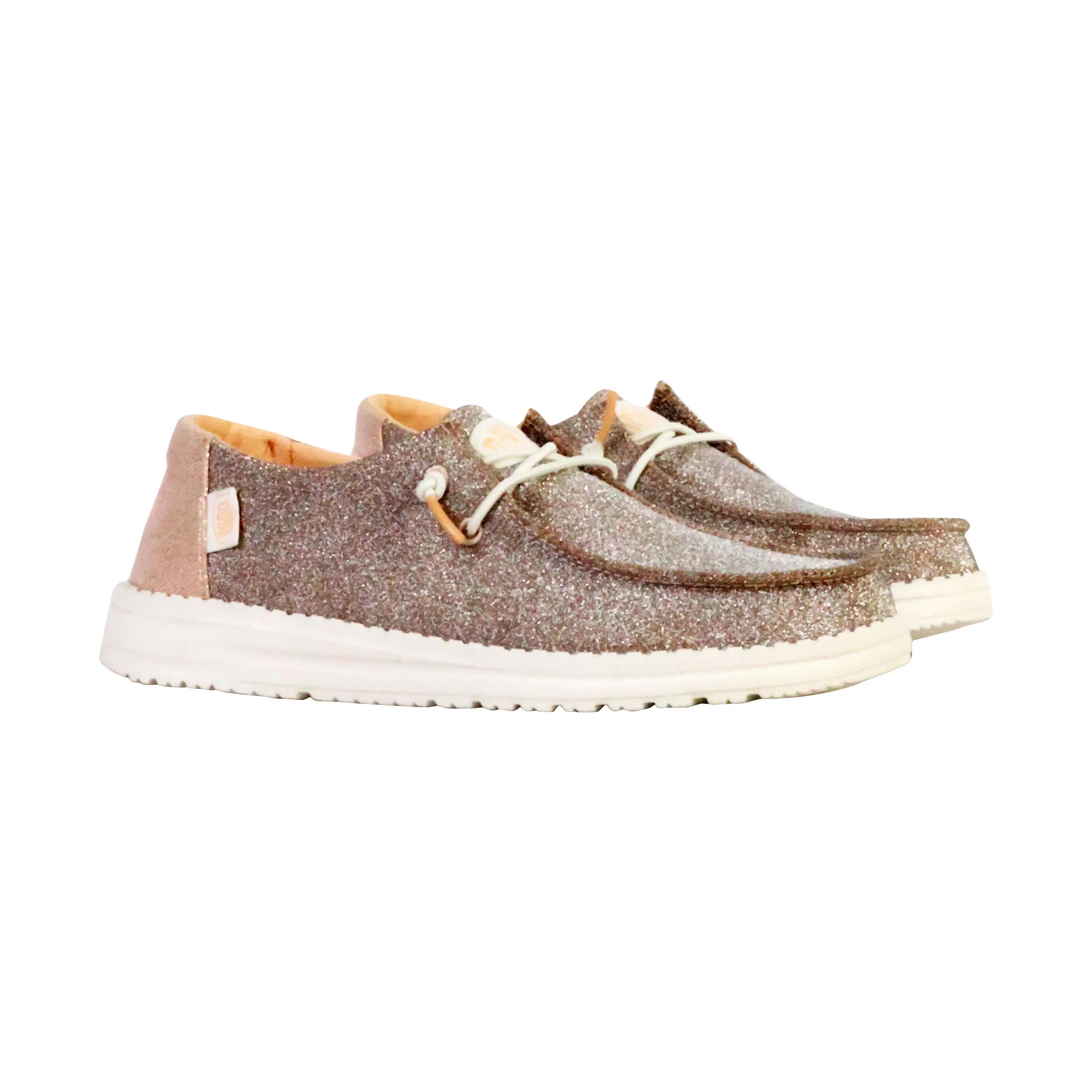 HeyDude Damskie Mokasyny Wendy Metallic Sparkle 3/6