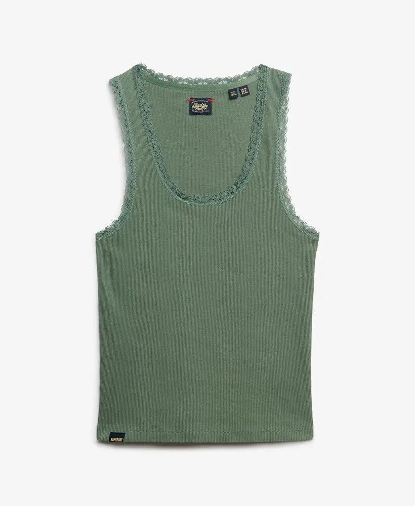 superdry Top Vintage com Renda em Algodão Biológico 6/6