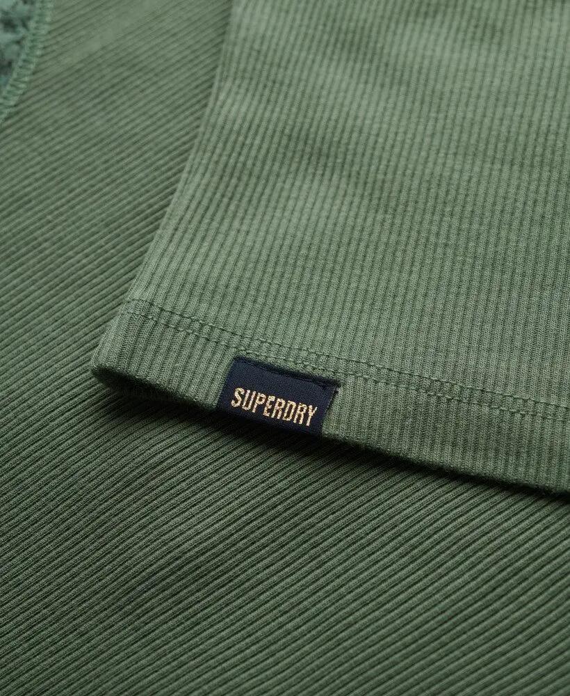 superdry Top Vintage com Renda em Algodão Biológico 5/6