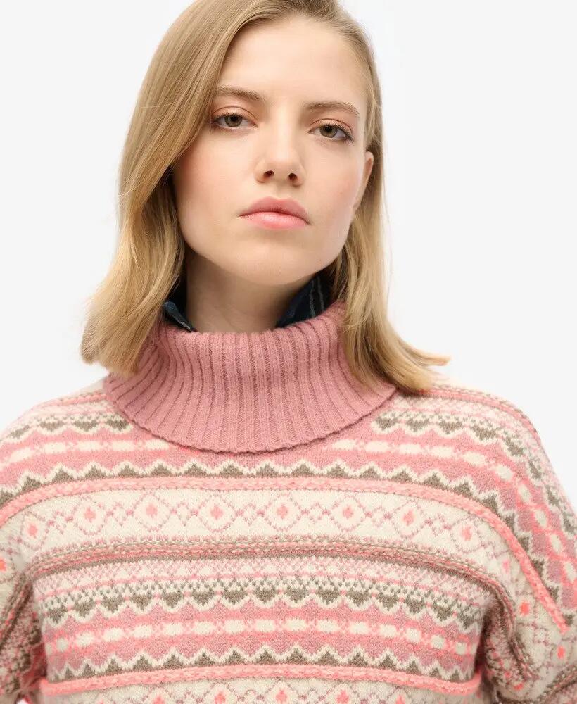 superdry Camisola Texturizada às Riscas — Winter Ecru Multi 3/6