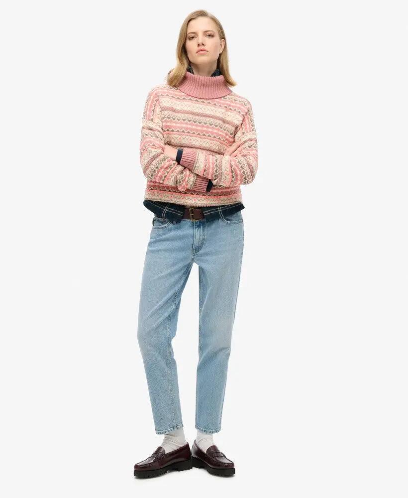 superdry Camisola Texturizada às Riscas — Winter Ecru Multi 2/6