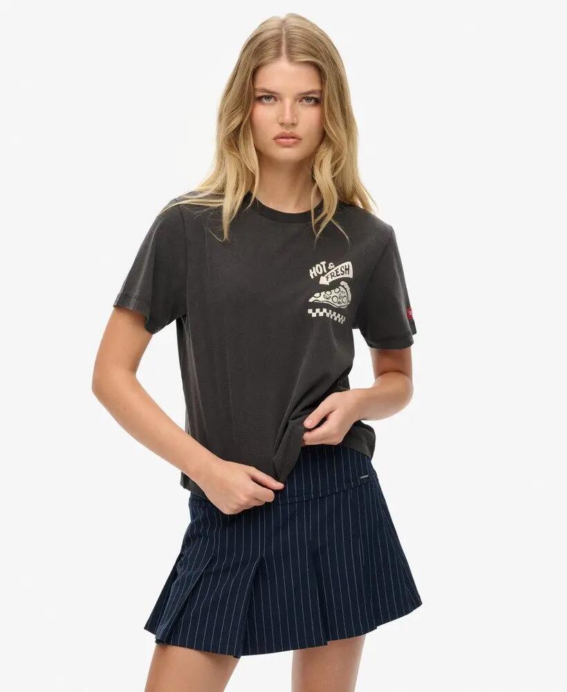 superdry Roadside Trade Relaxed T‑Shirt feminina 100% algodão, corte relaxed – 2/7
