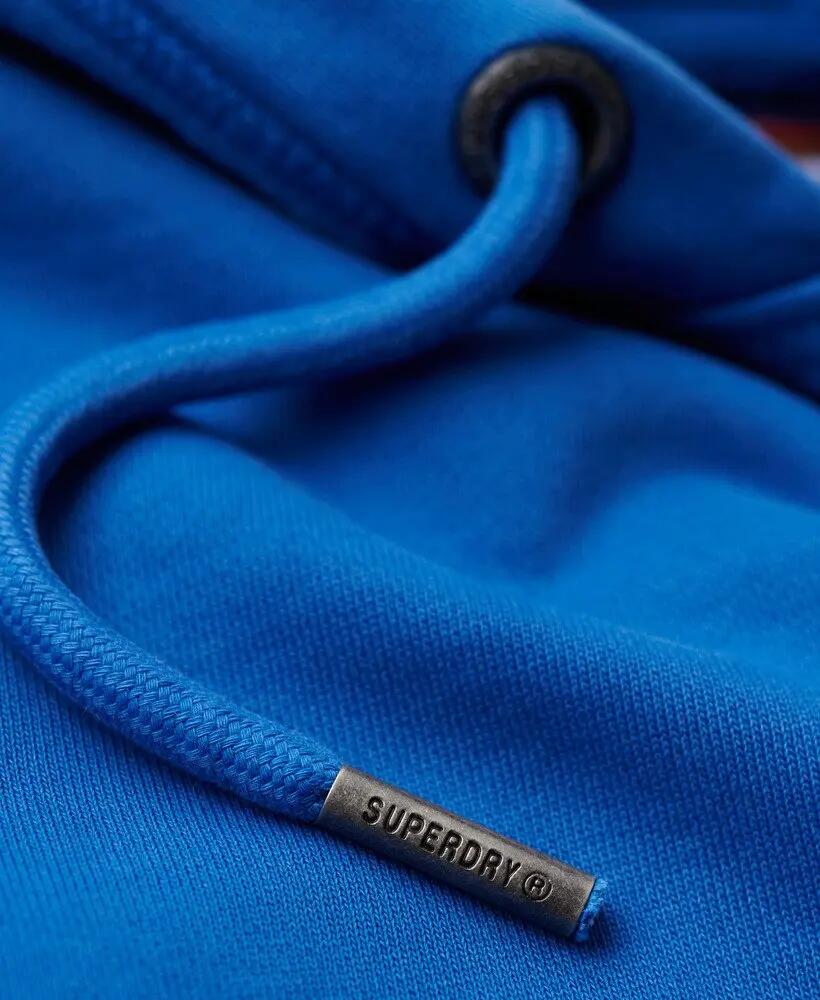 superdry Cooper Tonal Logo Hoodie Damen 100% Baumwolle Royal Mid Blue 6/7