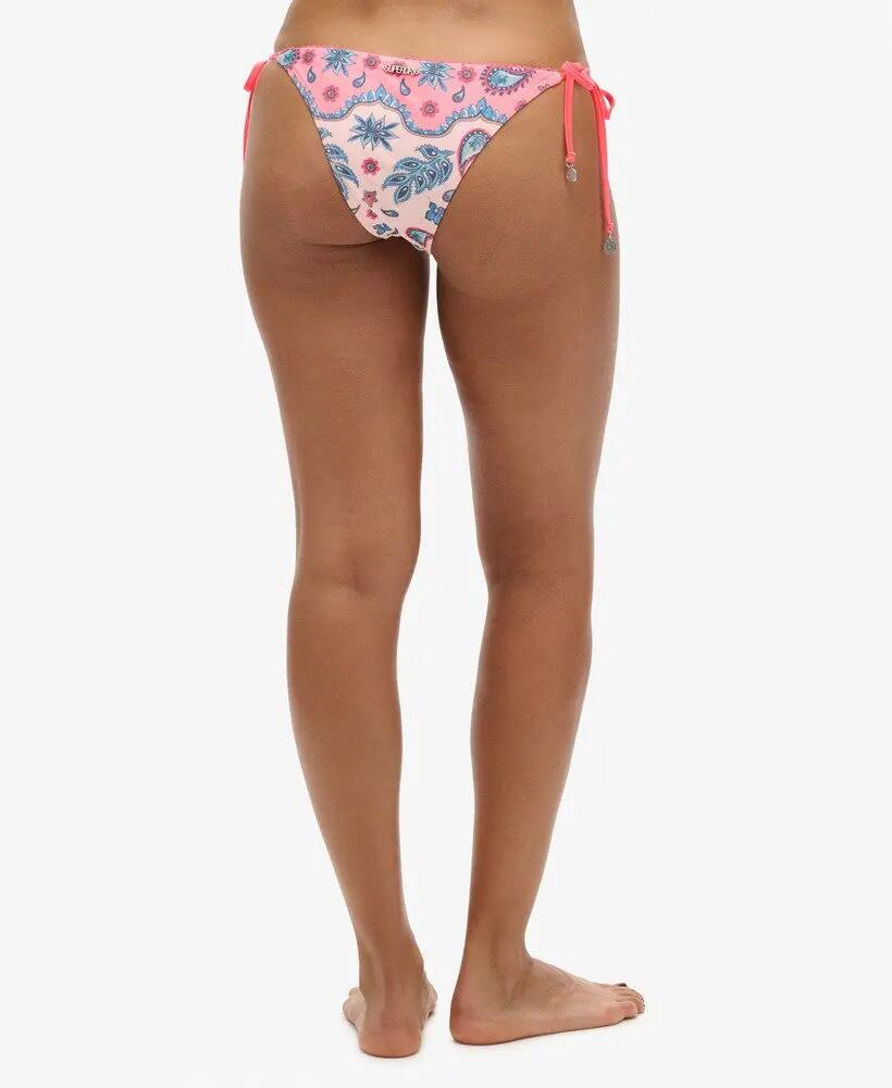 superdry Slip bikini Tie Side Cheeky Pink Bandana 4/7