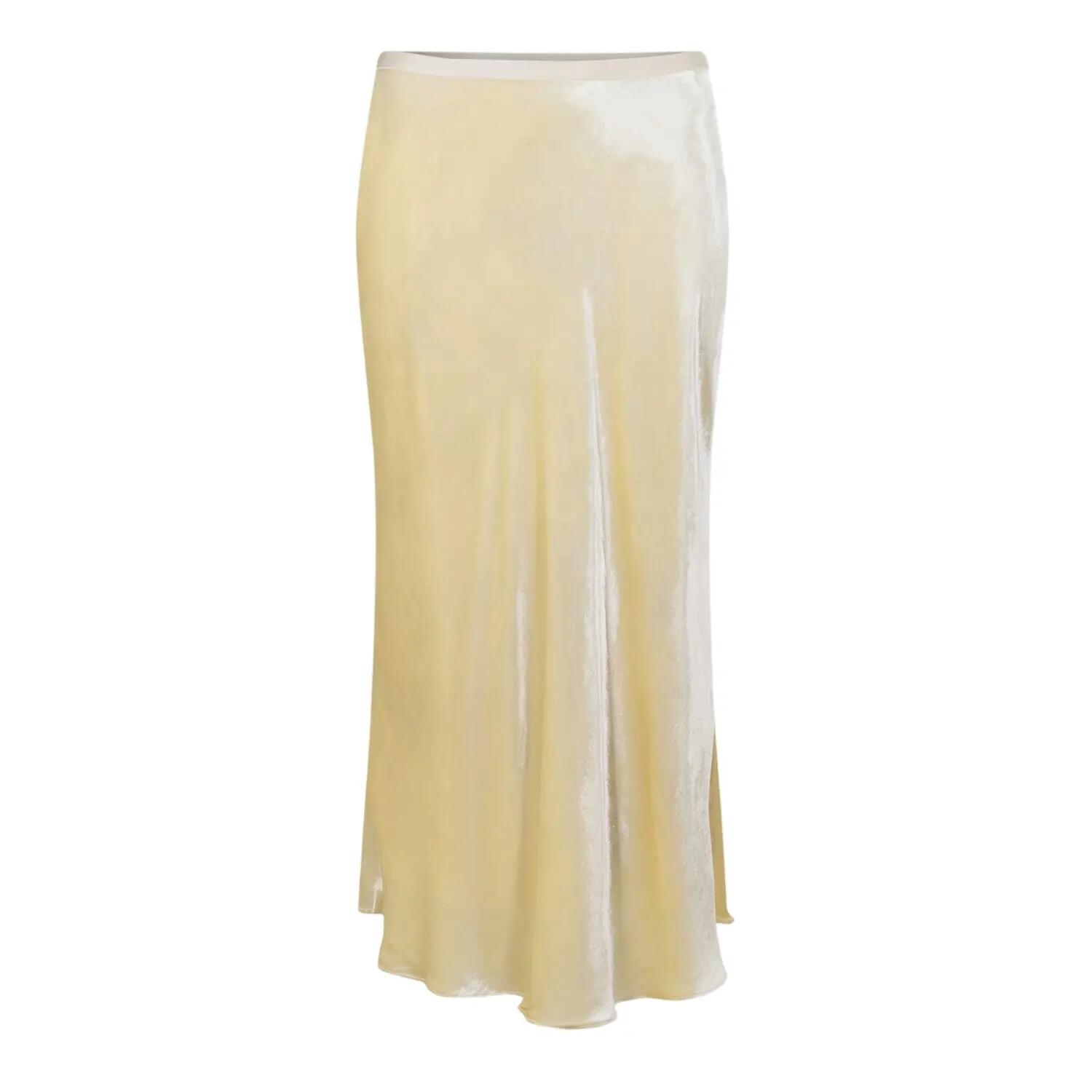Gonna Lunga Seta Donna Ralph Lauren Crema 2/3