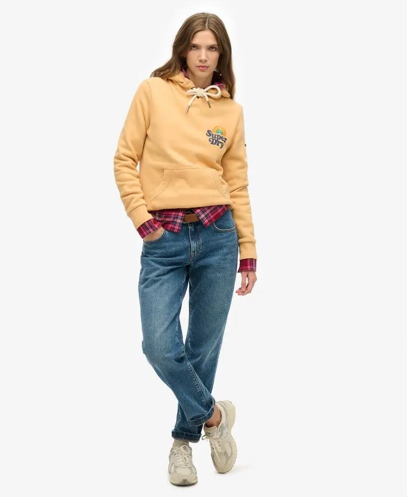 superdry Sweat Vintage Rainbow Hood em algodão-poliéster CLAY 2/4