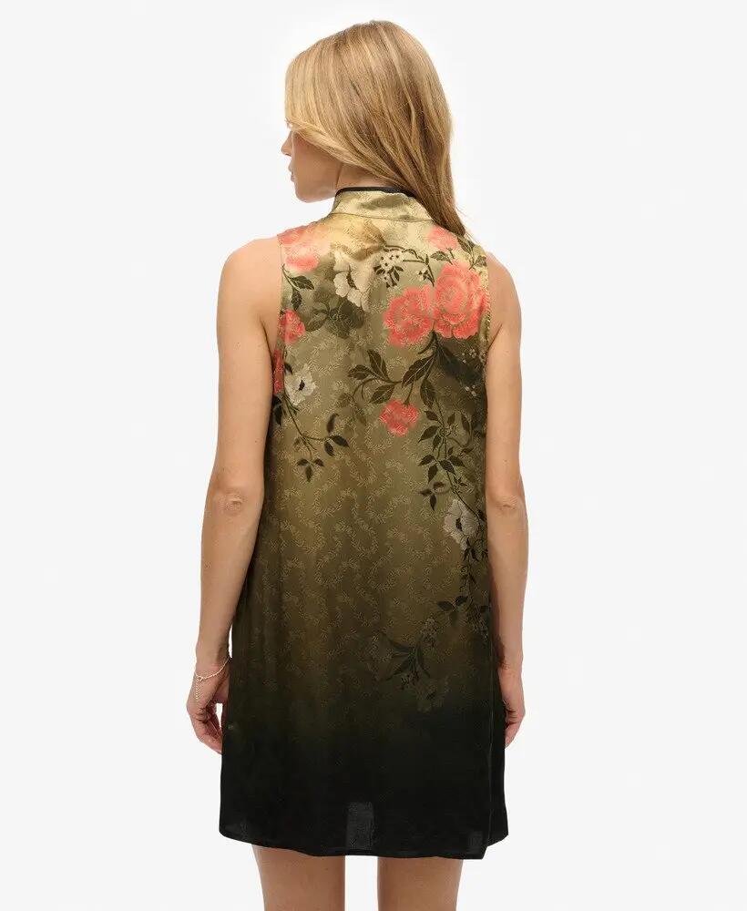 superdry Vestido Jacquard A-Line Mini em viscose – Slim fit 5/7