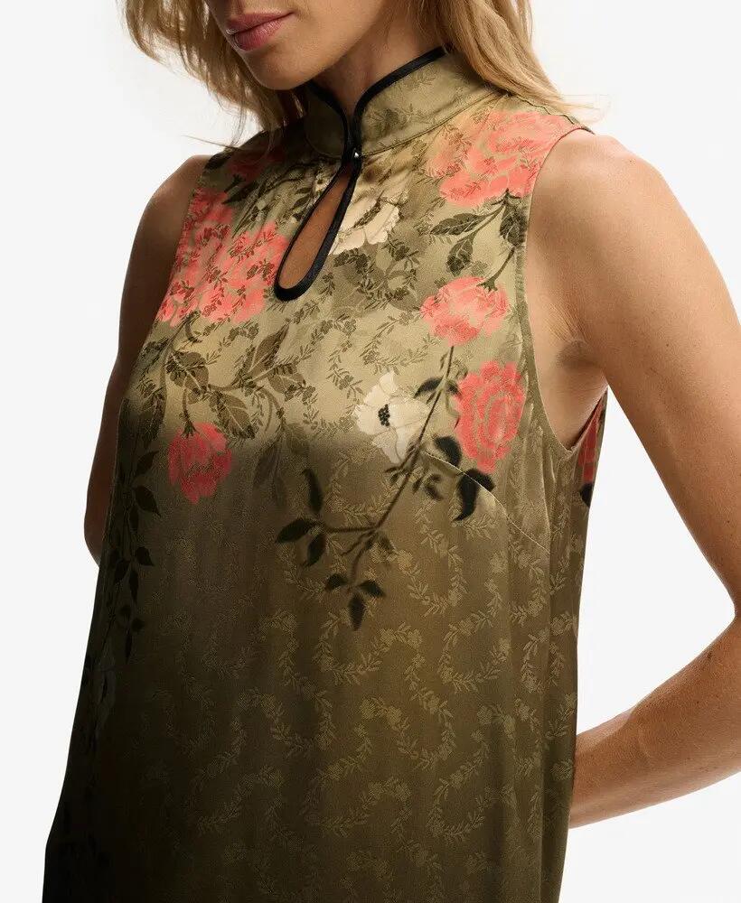 superdry Vestido Jacquard A-Line Mini em viscose – Slim fit 2/7