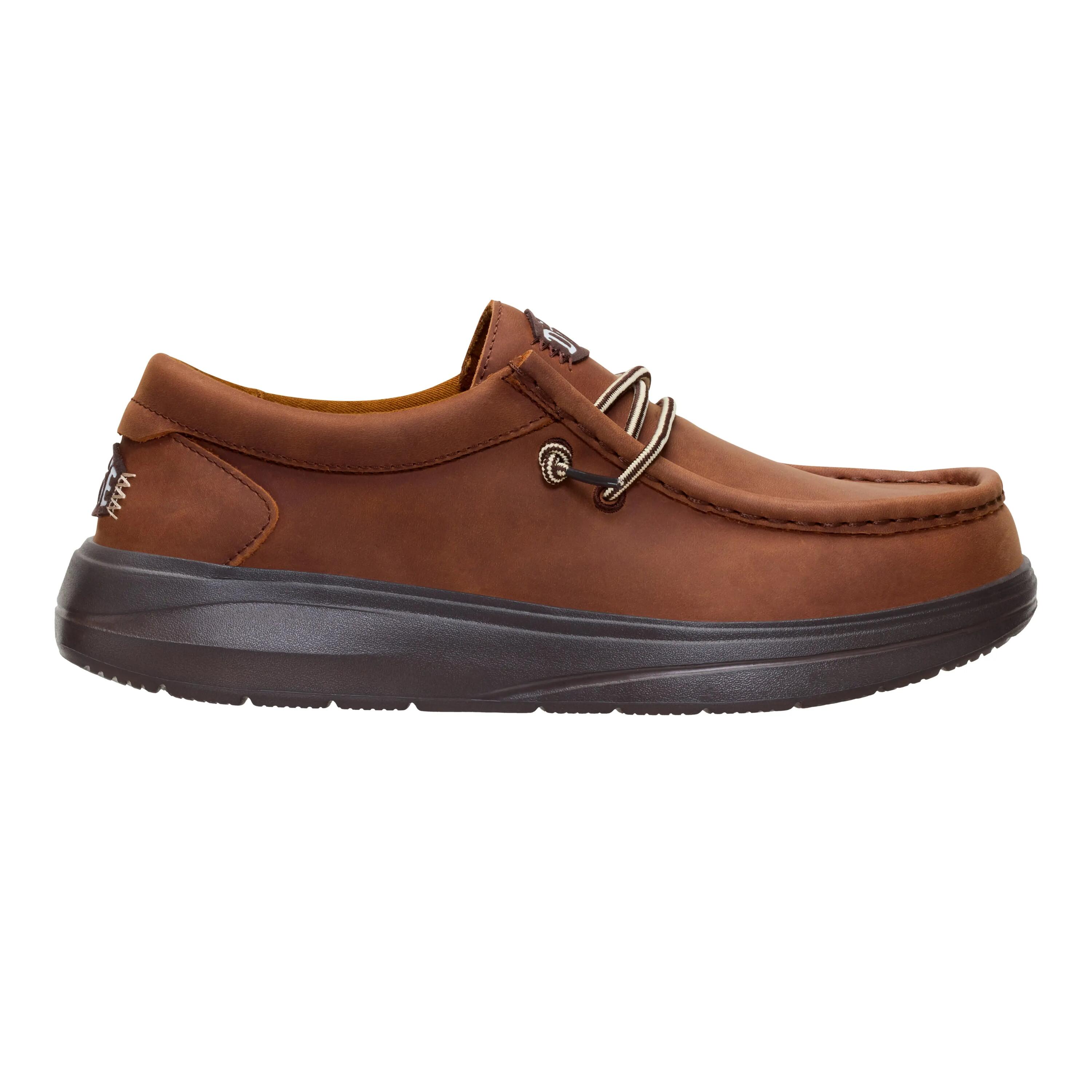 HeyDude Męskie Mokasyny Wally Comf Full Grain Leather 4/6