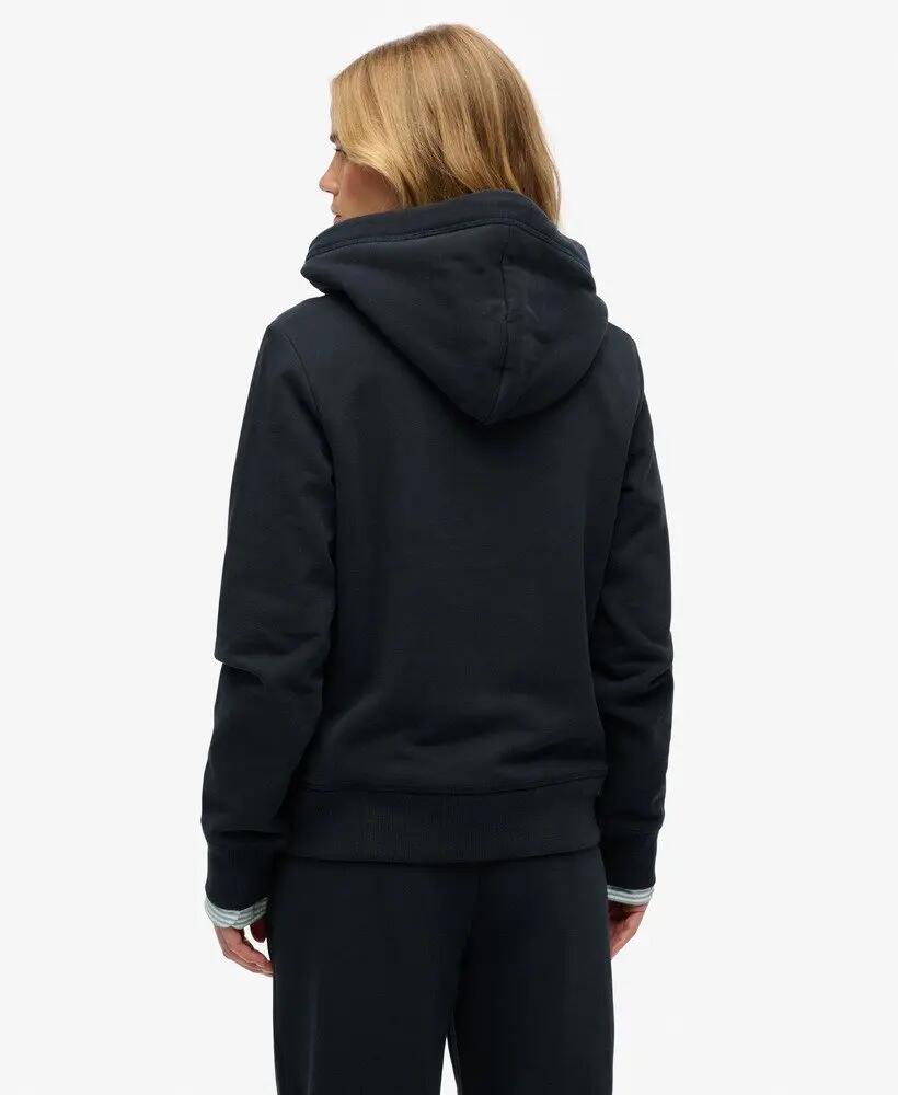 superdry Felpa con cappuccio Essential Logo ricamata – Regular relaxed – 5/5