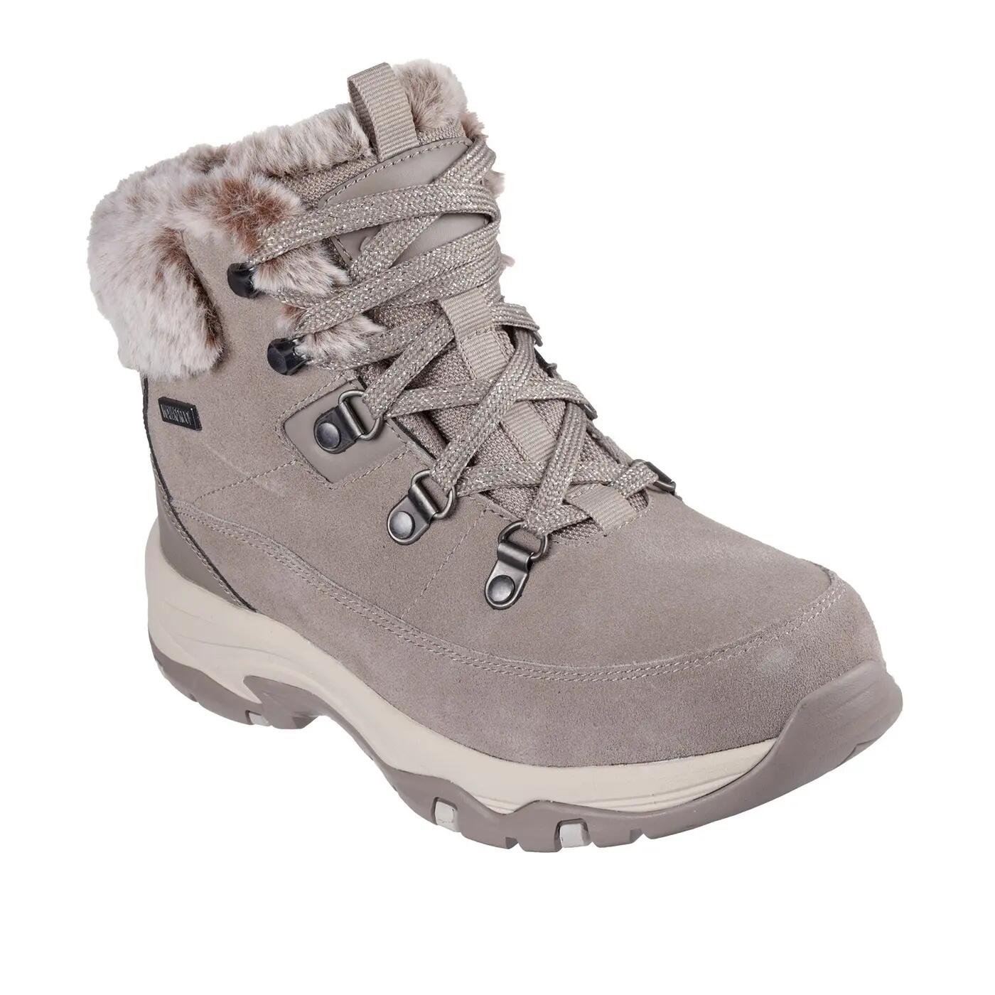 SKECHERS  TREGO SNOW WORRIES, 167882-MUSH, Female, Beige 3/7