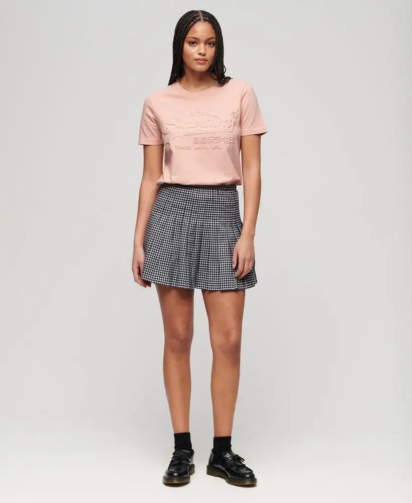 superdry Embossed Relaxed T-Shirt 100% katoen - Peach Whip Pink 5/7